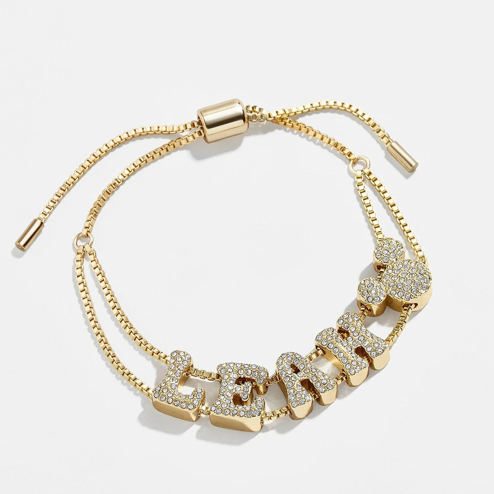 Disney Mickey Mouse Custom Slider Bracelet - Pavé Bubble Double Strand