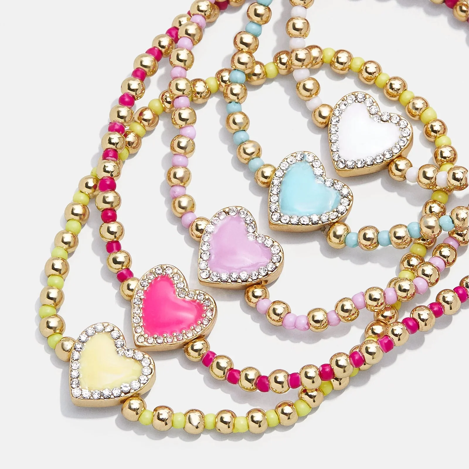 Sweetheart Kids' Pisa Bracelet Set - Pave Hearts
