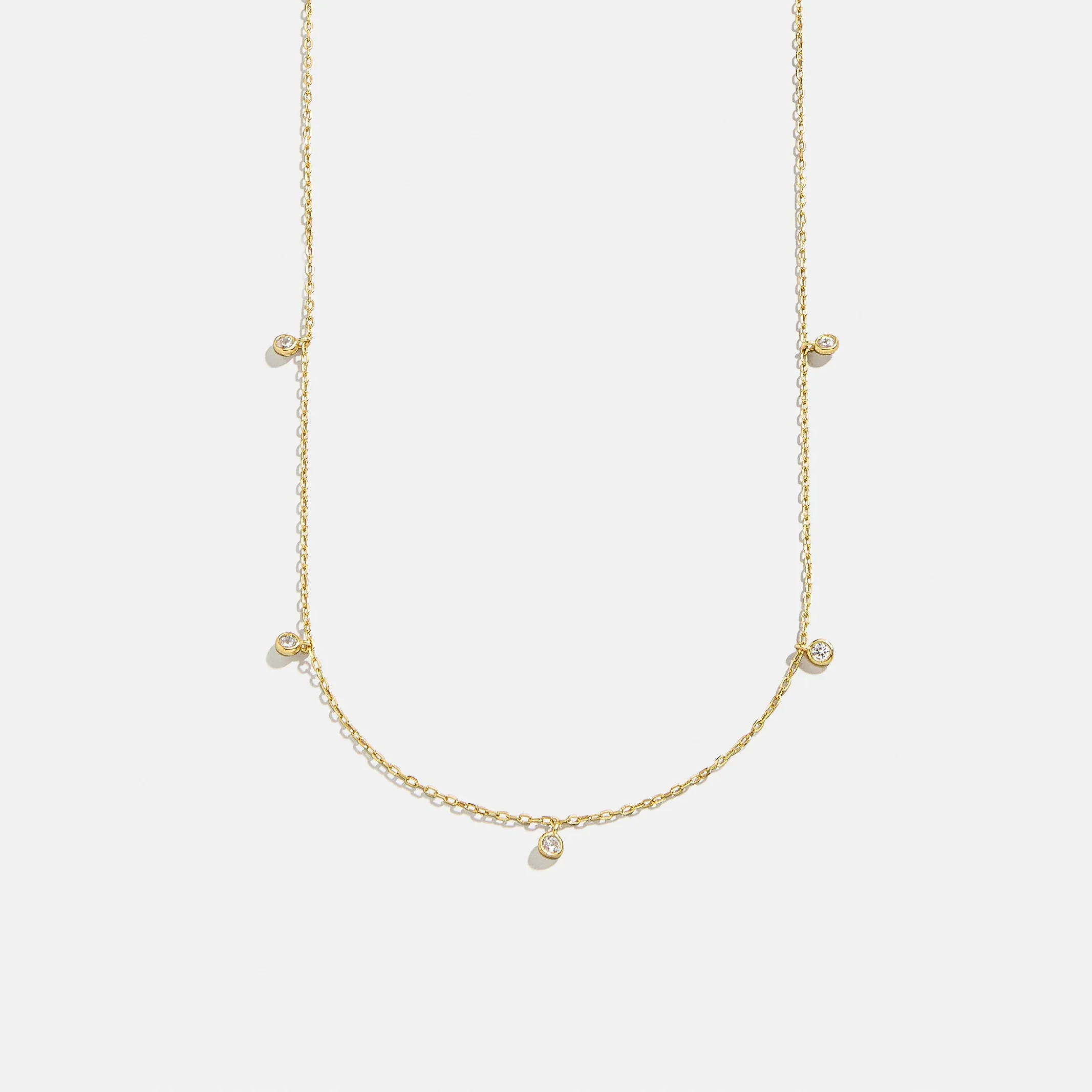 Clio 18K Gold Necklace - Gold/Pavé