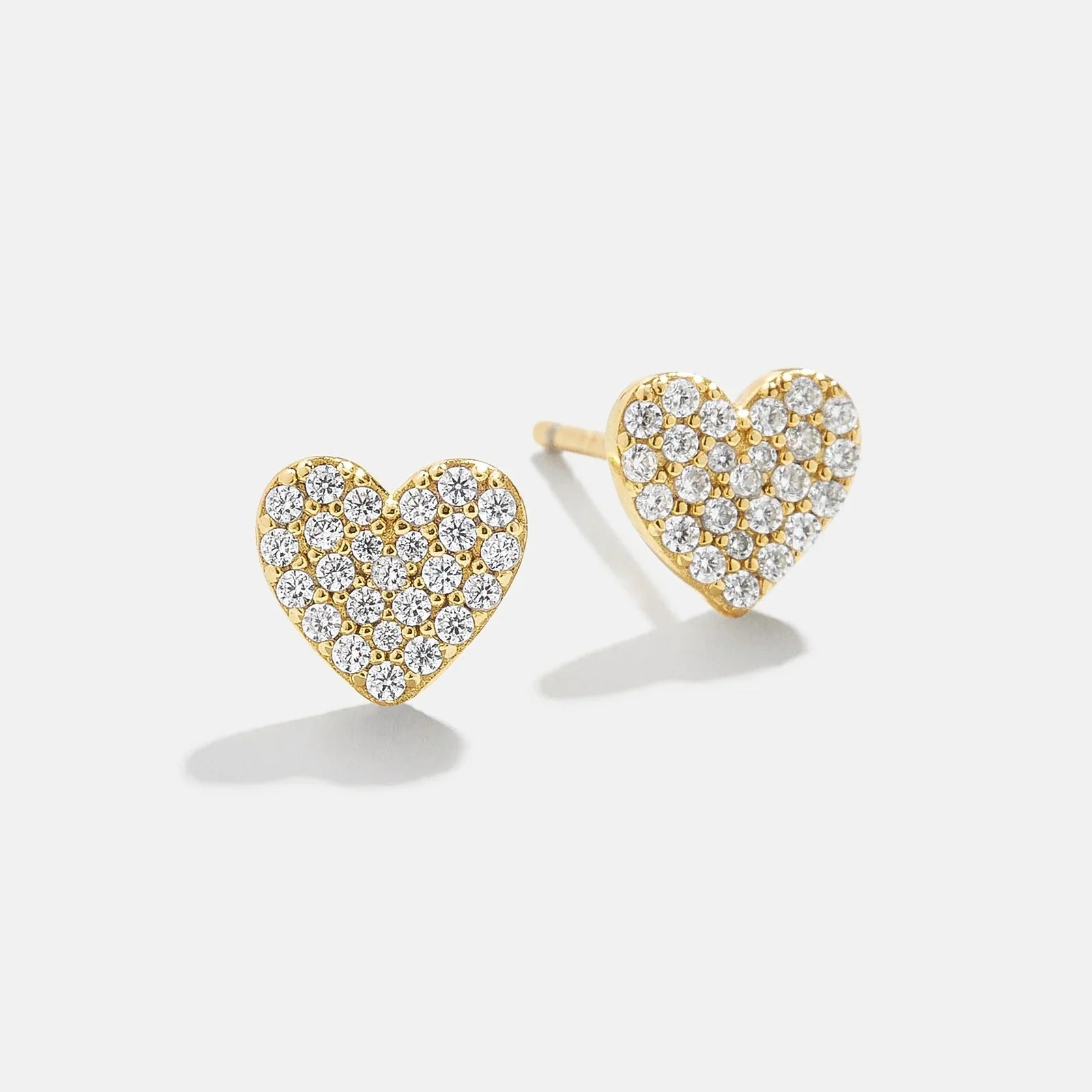 Whole Lotta Heart 18K Gold Kids' Earrings - Pavé Heart