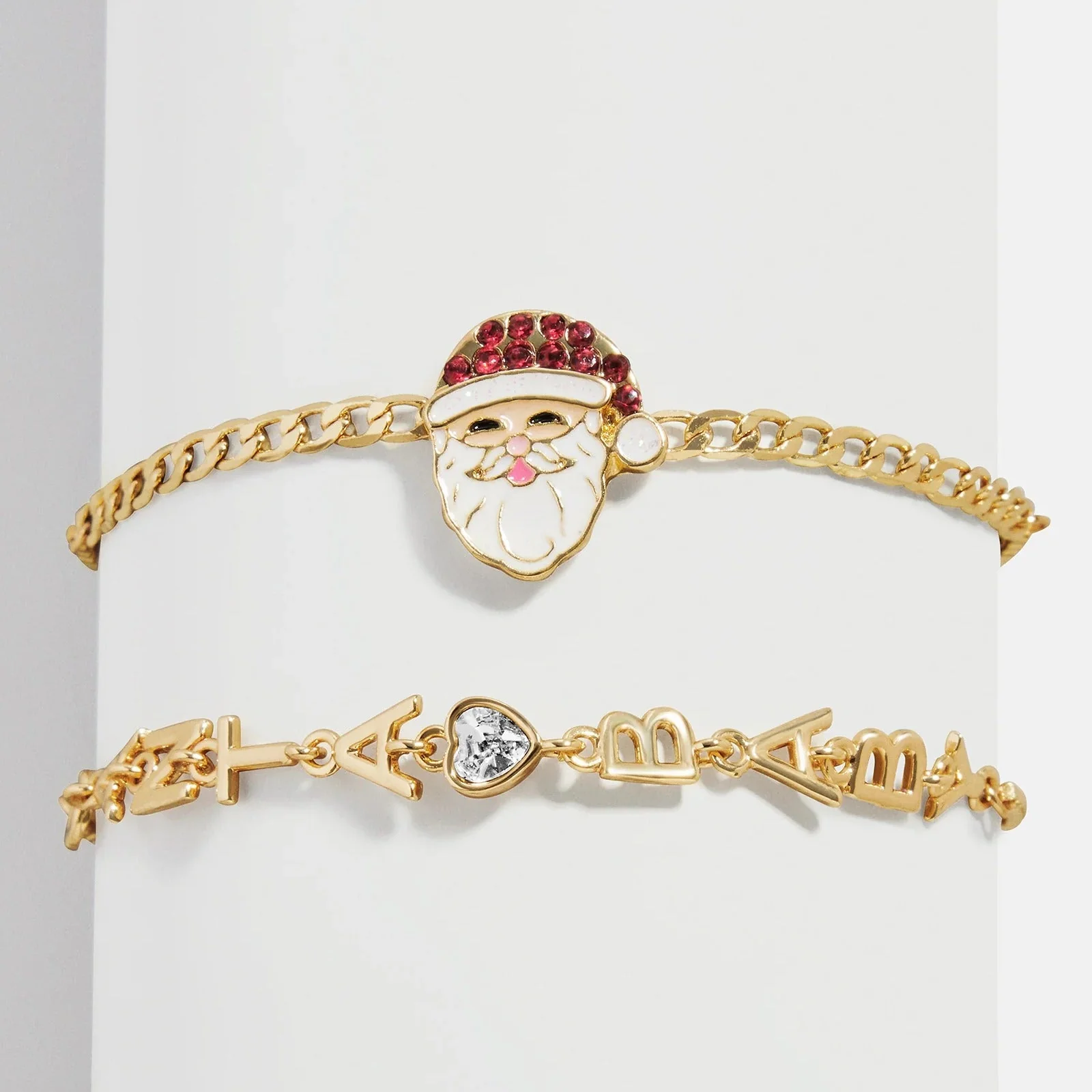 Snow Beau Holiday Bracelet Set - Santa Claus