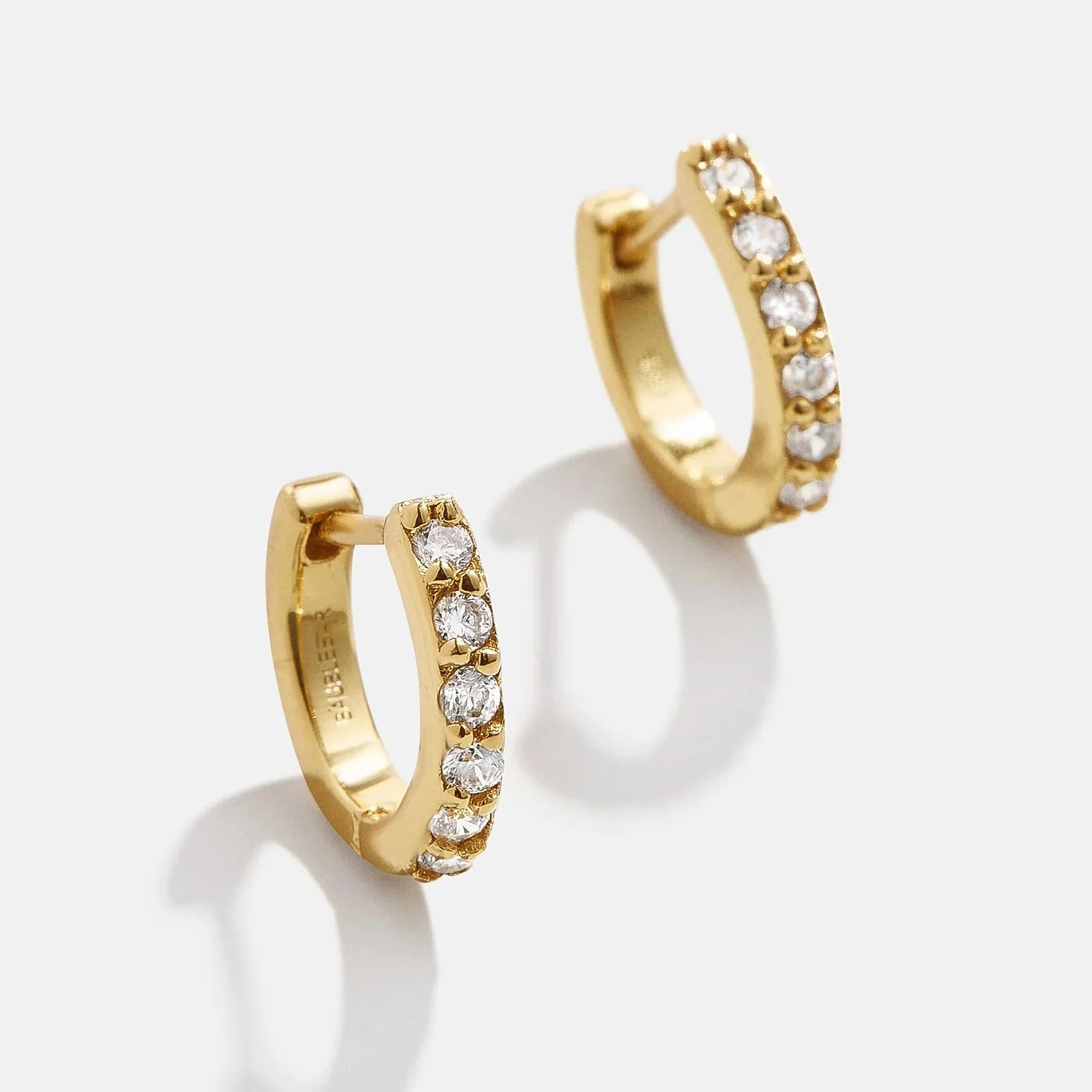 Tori 18K Gold Kids' Earrings - Gold/Pavé