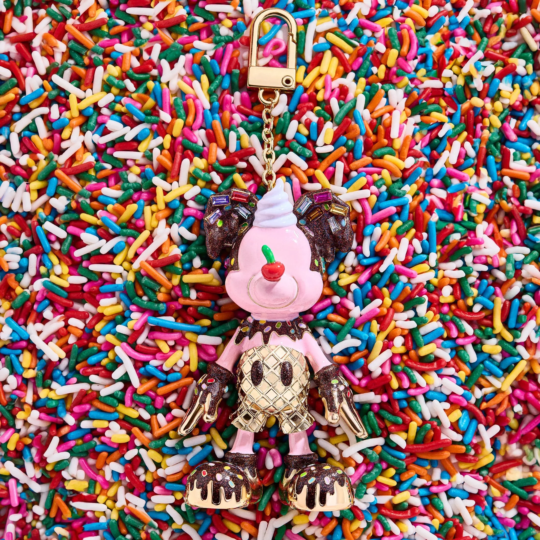 Mickey Mouse Disney Bag Charm - Mickey Mouse Ice Cream
