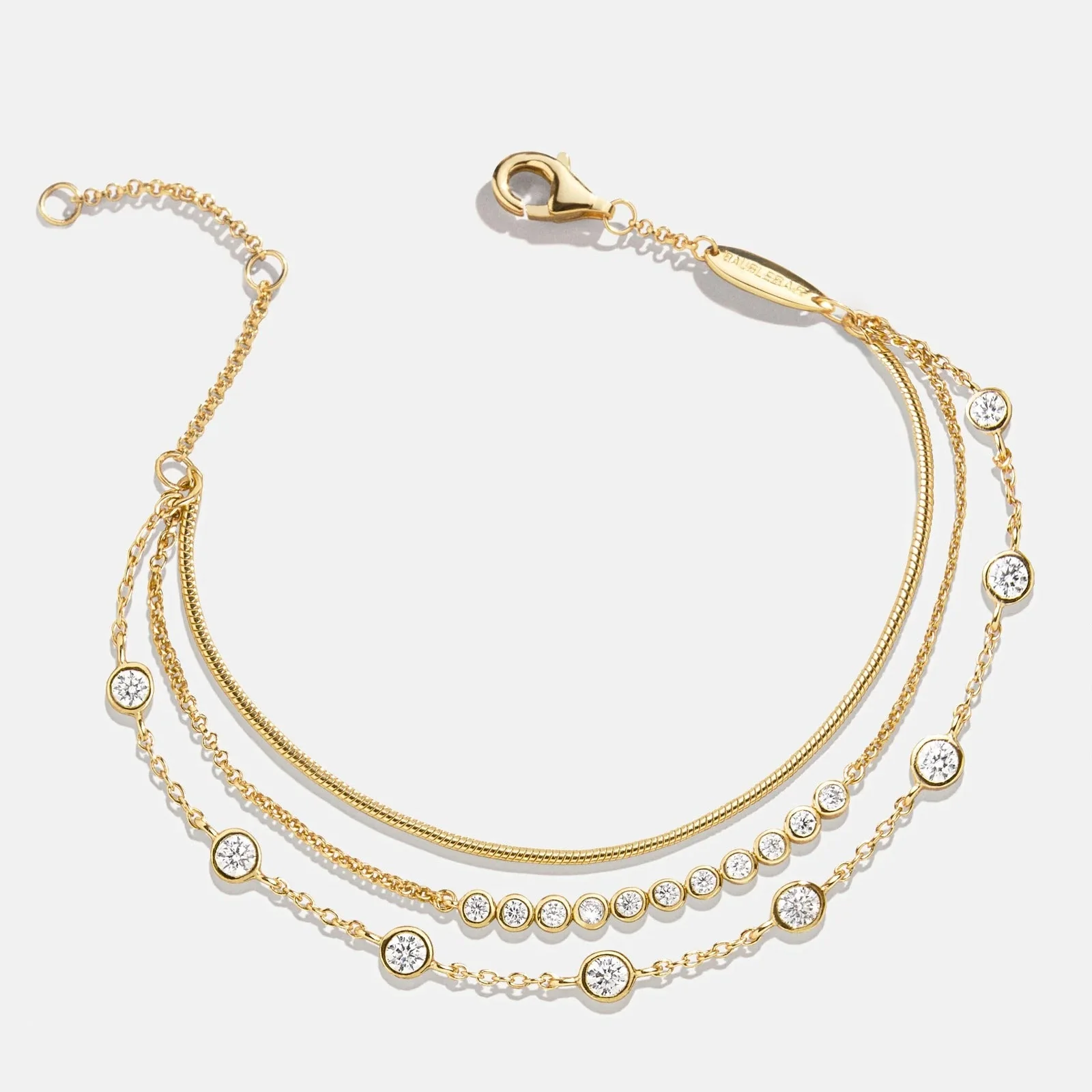 Selene 18K Gold Layered Bracelet - Selene 18K Gold Layered Bracelet