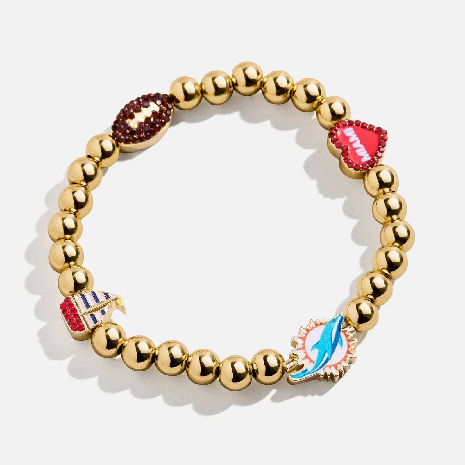 NFL Pisa Charm Bracelet - Miami Dolphins