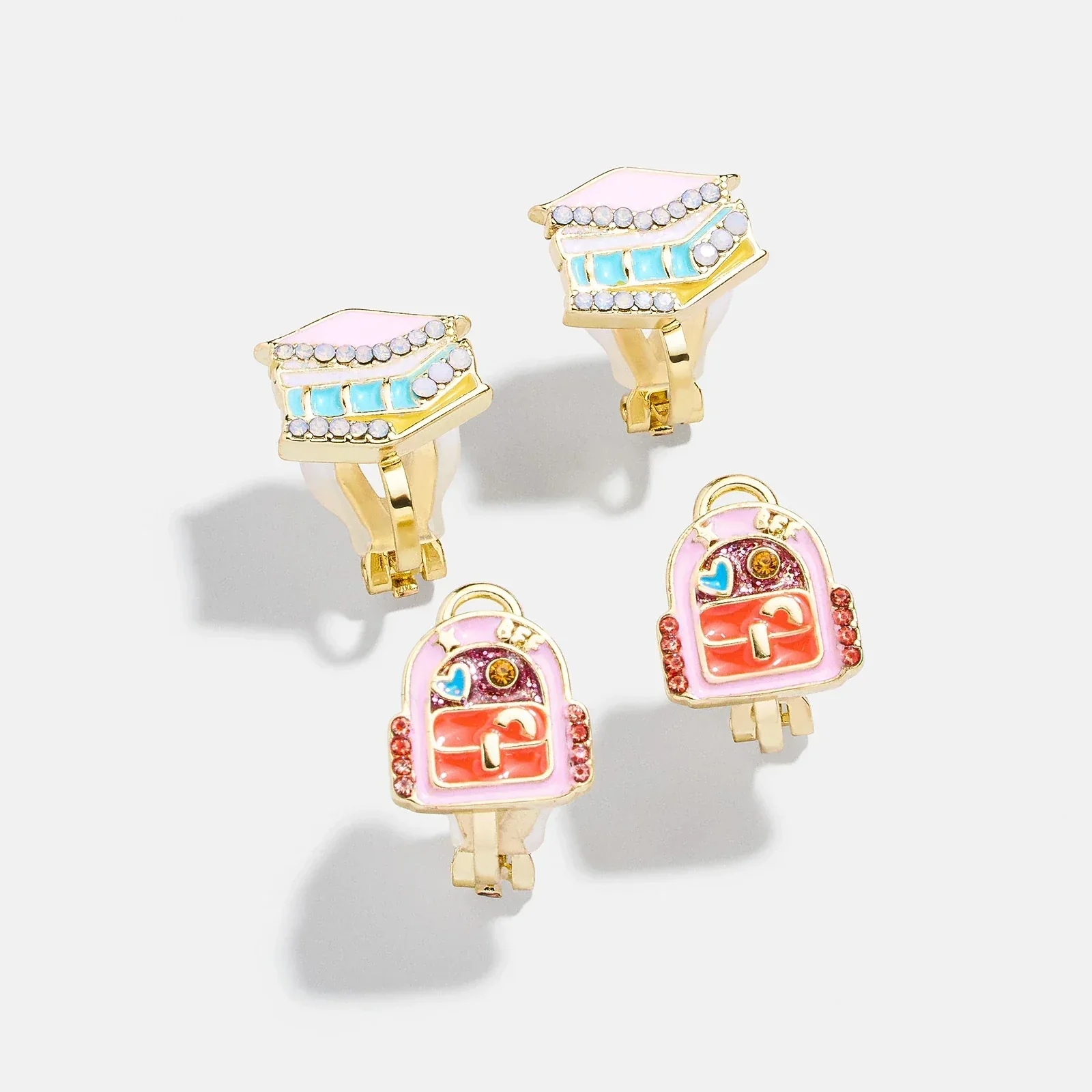 Hit The Books Kids' Clip-On Earring Set - Hit The Books