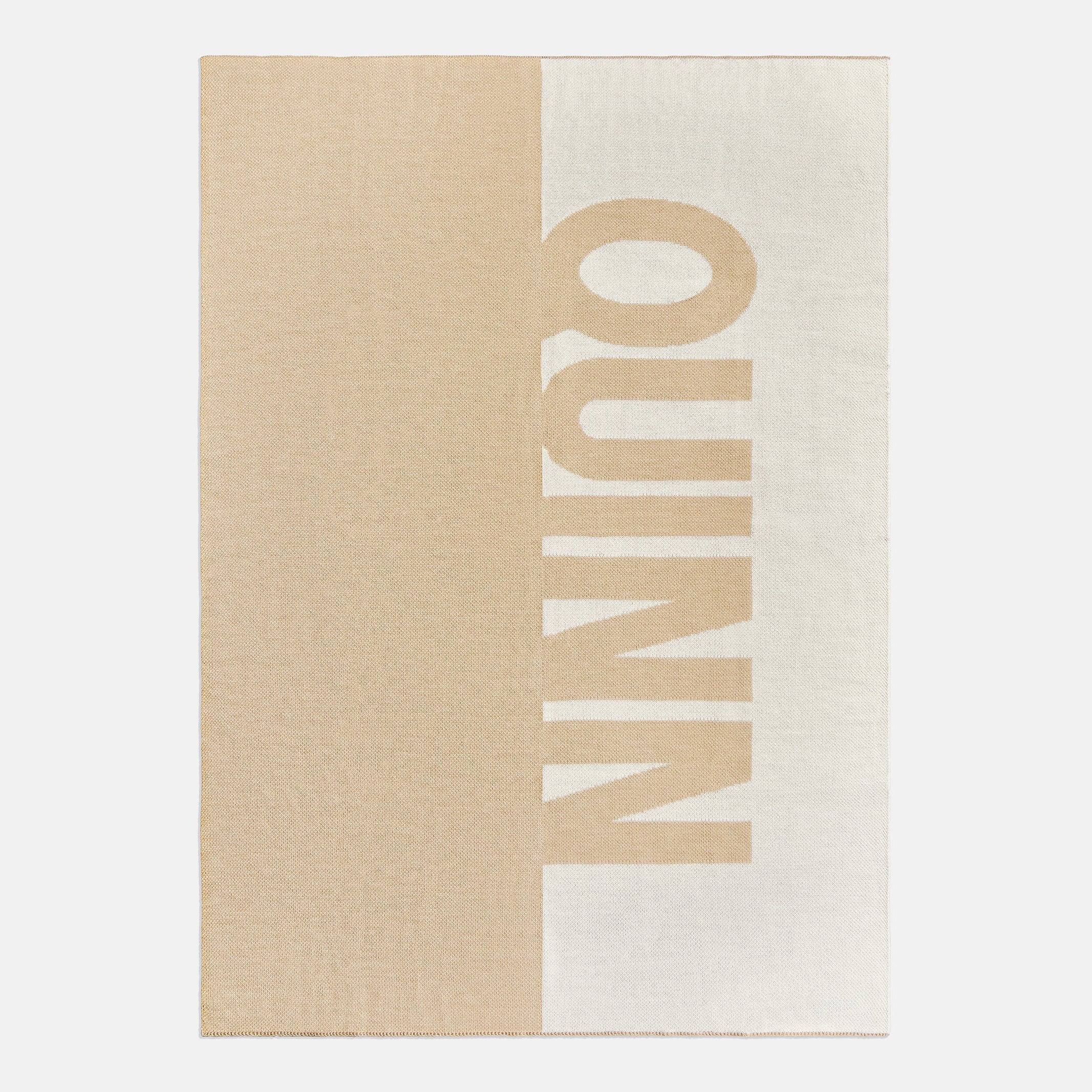 Down The Line Custom Blanket - Beige/White