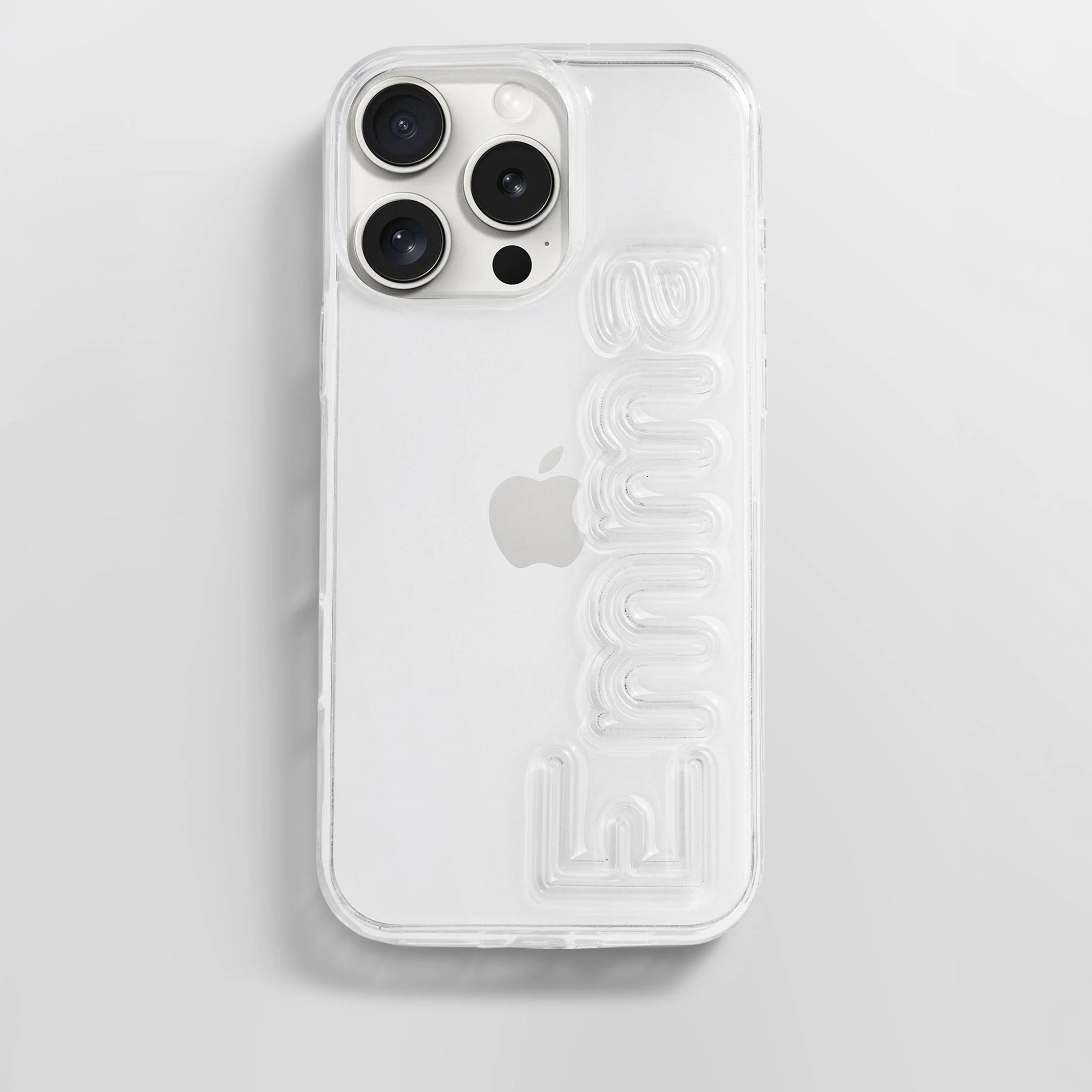 Fine Line Custom iPhone Case - Clear/Clear