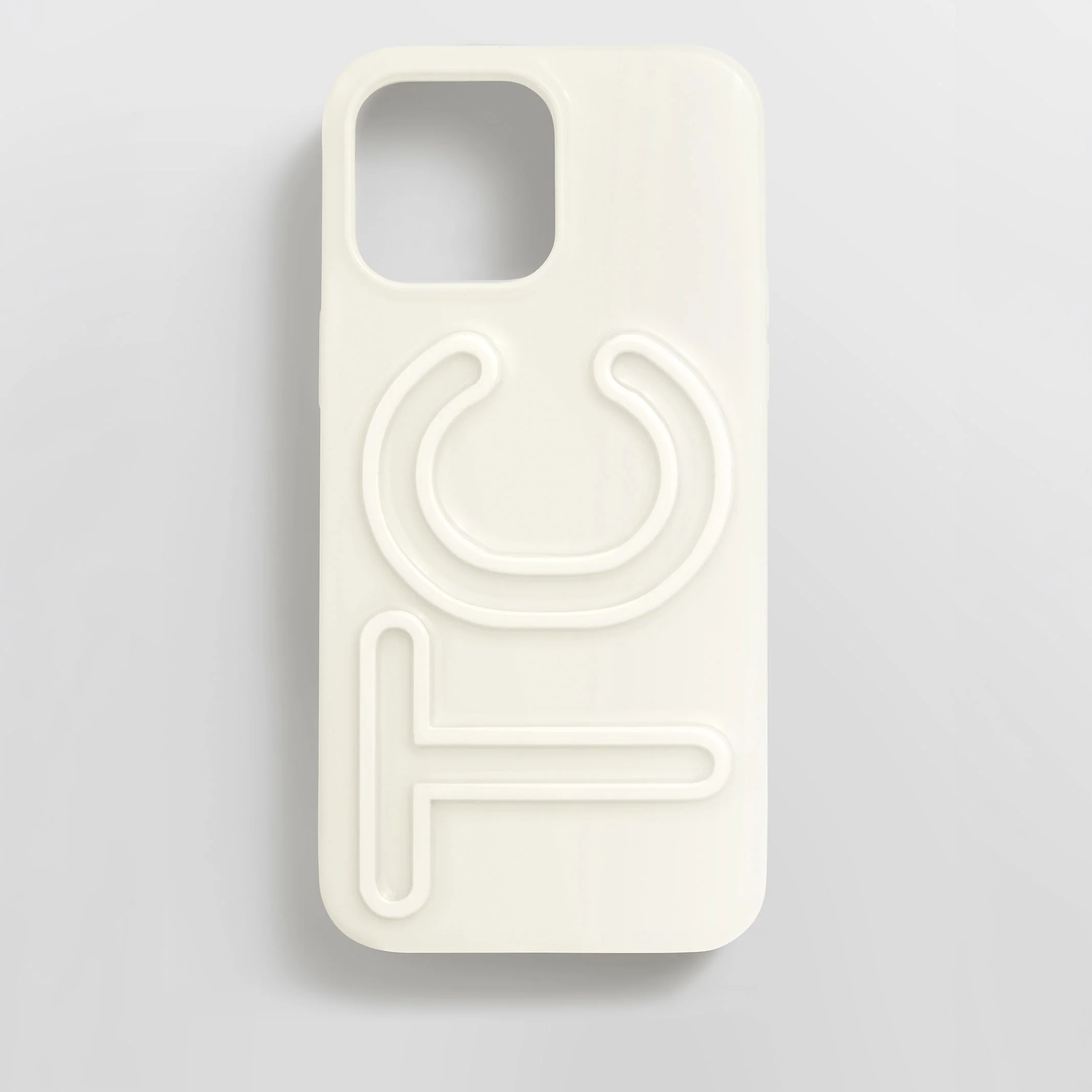 Fine Line Custom iPhone Case - White/White