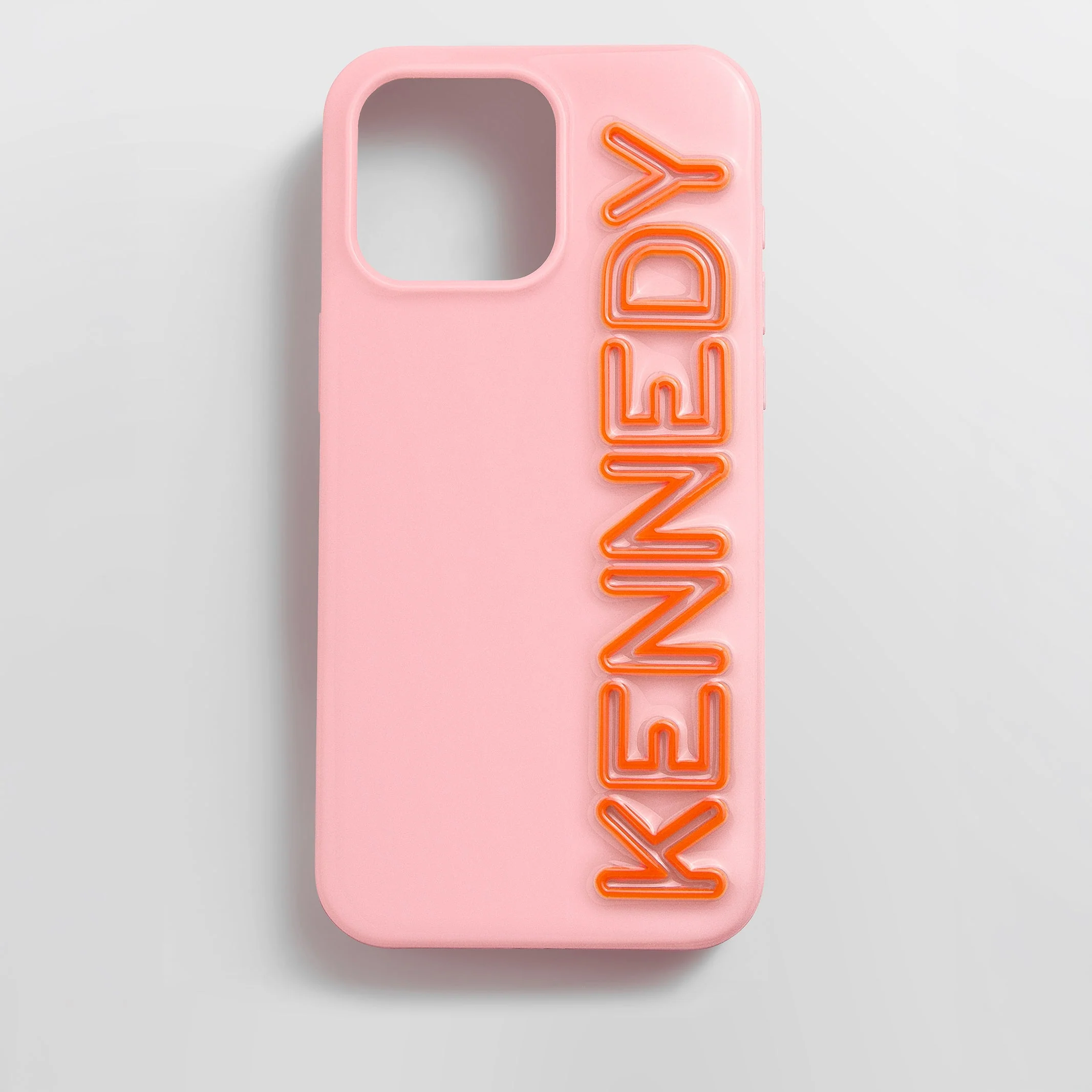 Fine Line Custom iPhone Case - Blush/Orange