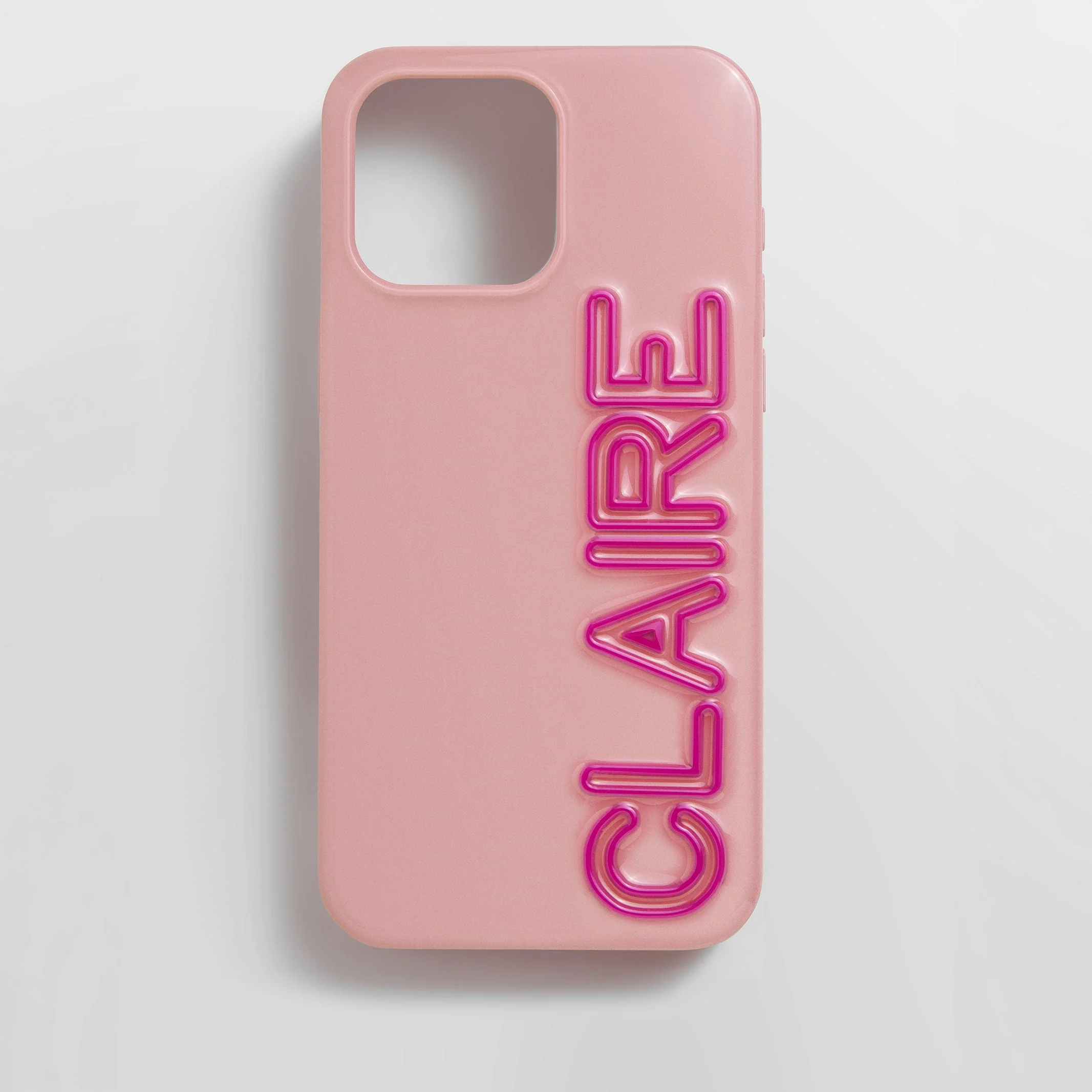 Fine Line Custom iPhone Case - Dusty Rose/Magenta