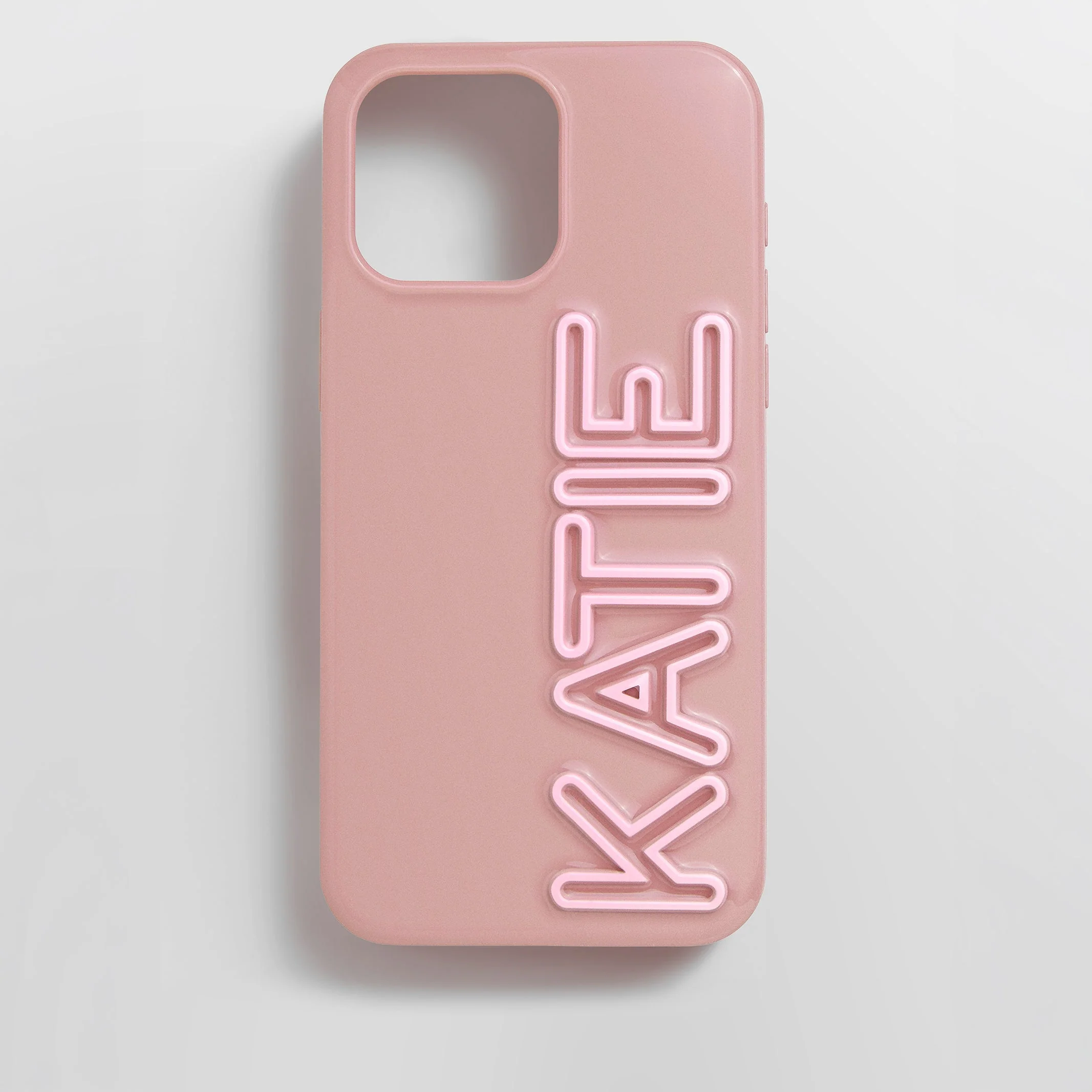 Fine Line Custom iPhone Case - Dusty Rose/Blush