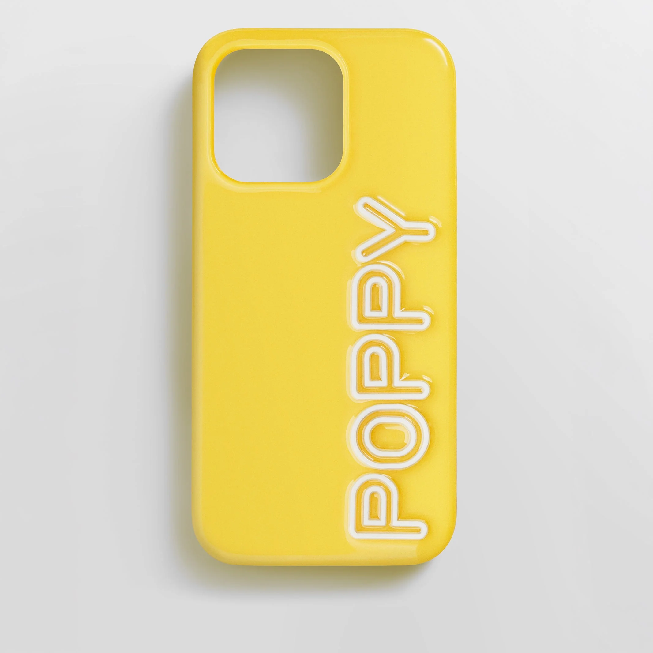 Fine Line Custom iPhone Case - Yellow/White