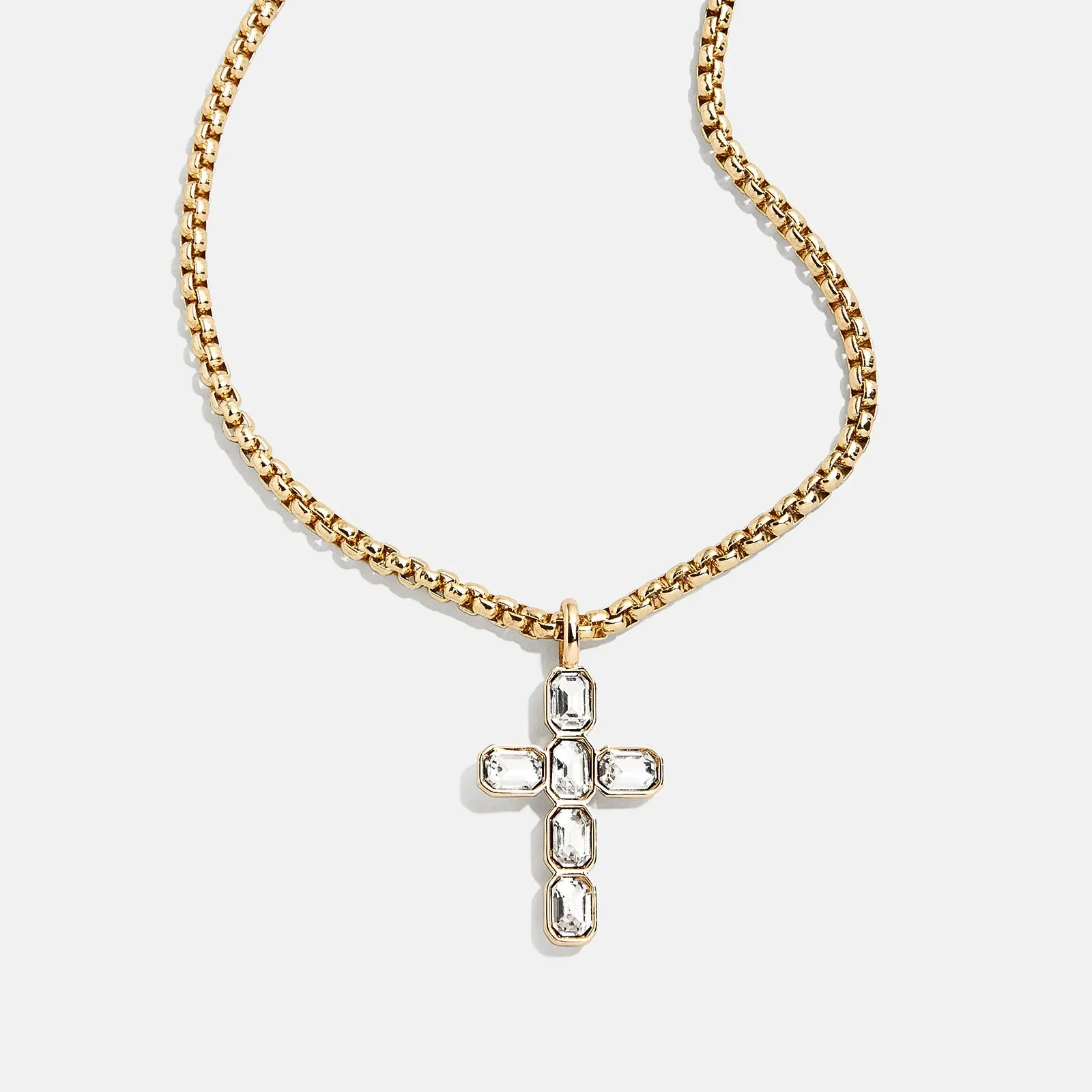 Mara Cross Necklace - Bezel Cross