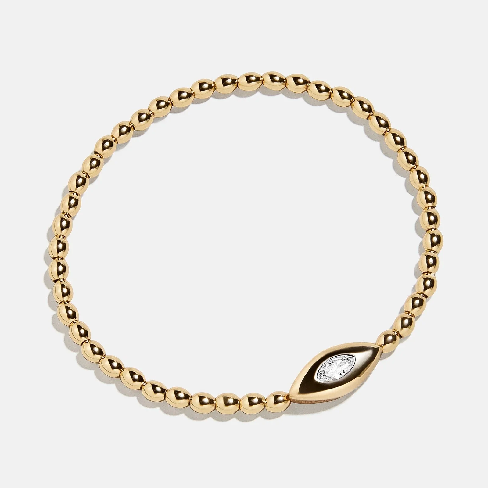 Silma 18K Gold Evil Eye Bracelet - Gold/Pavé