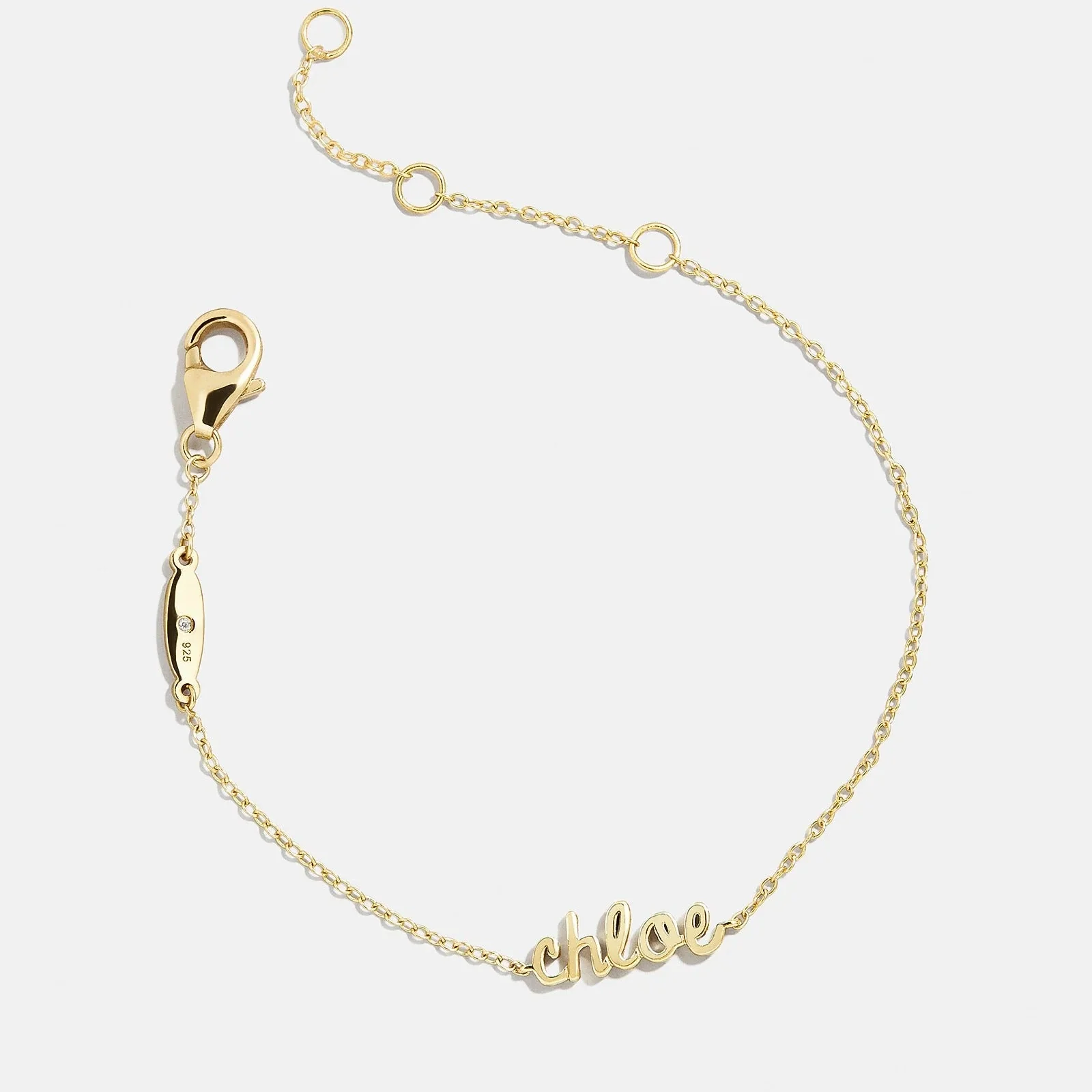14K Gold Custom Nameplate Bracelet - 14K Gold