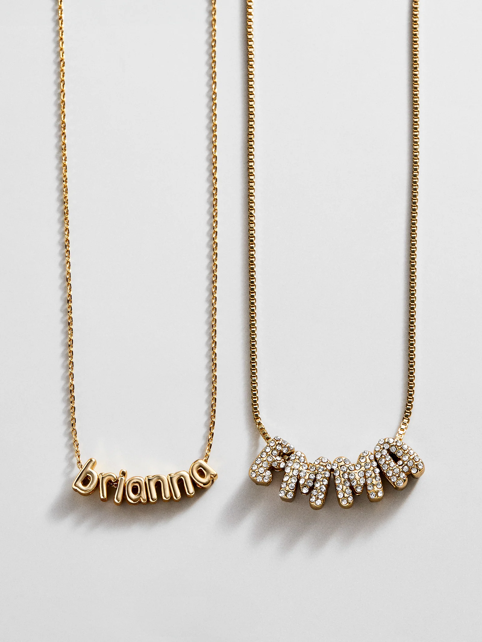 Bubble Letter Custom Necklace - Small Bubble Letter