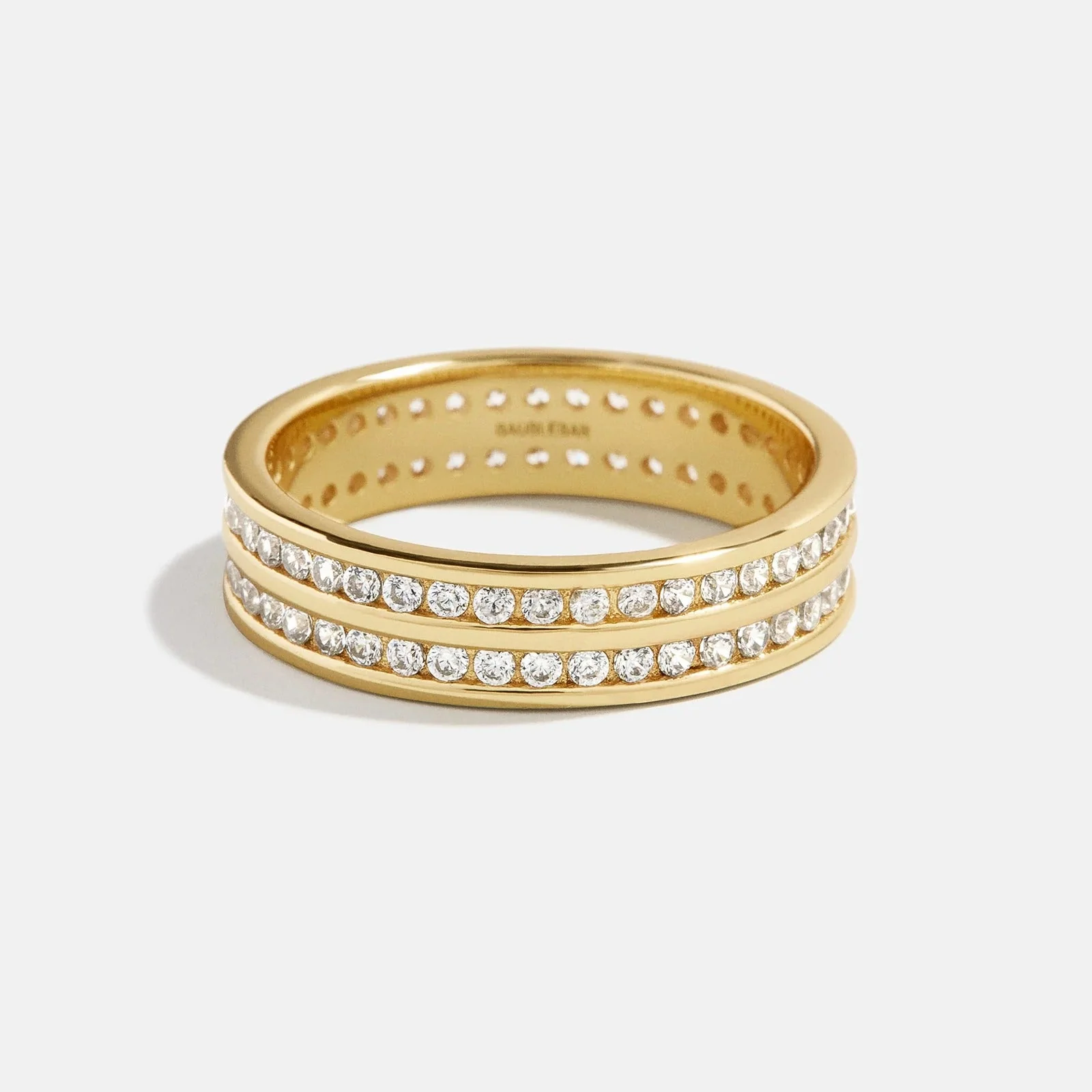Carly 18K Gold Ring - Gold/Pavé