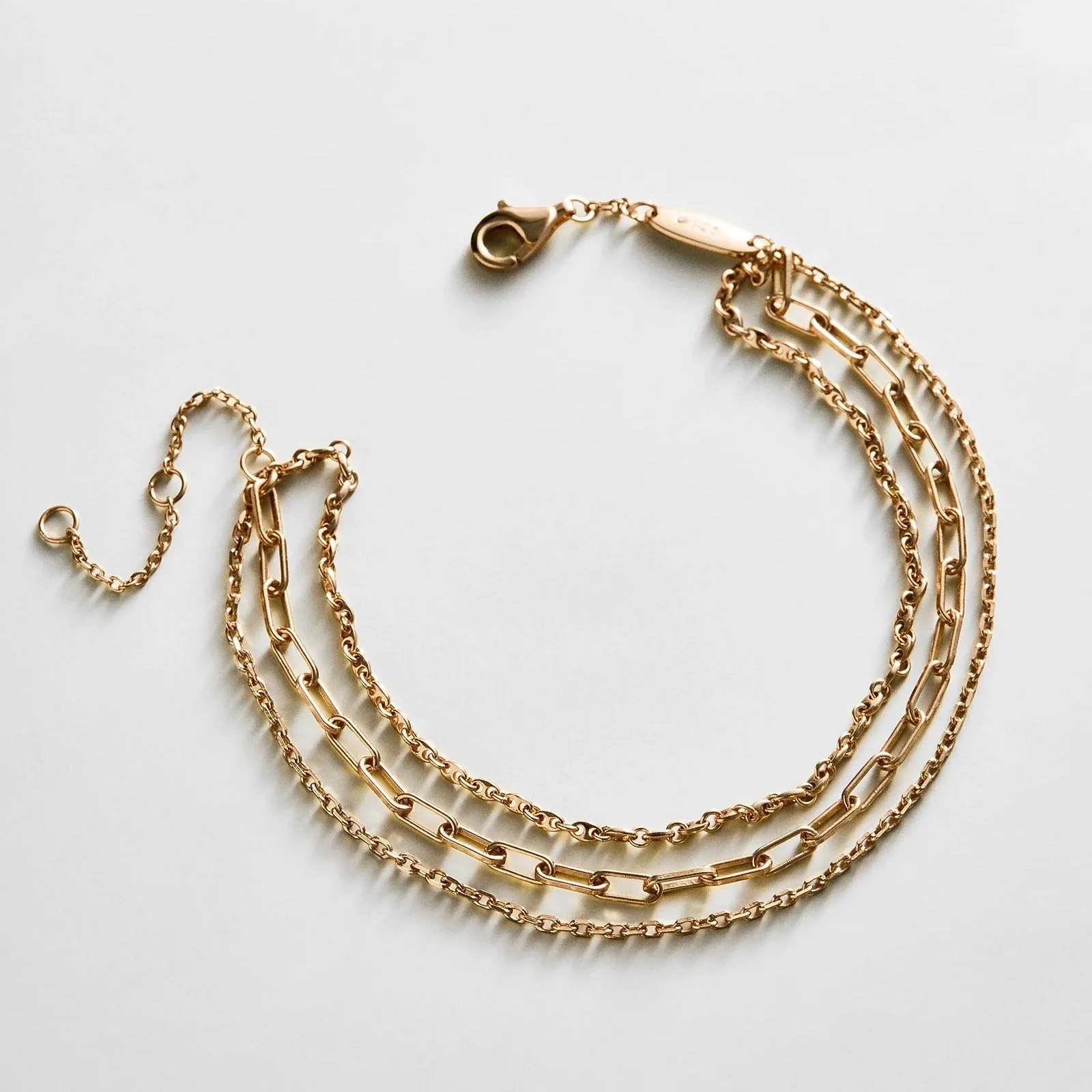 Ana 18K Gold Layered Bracelet - Gold/Pavé