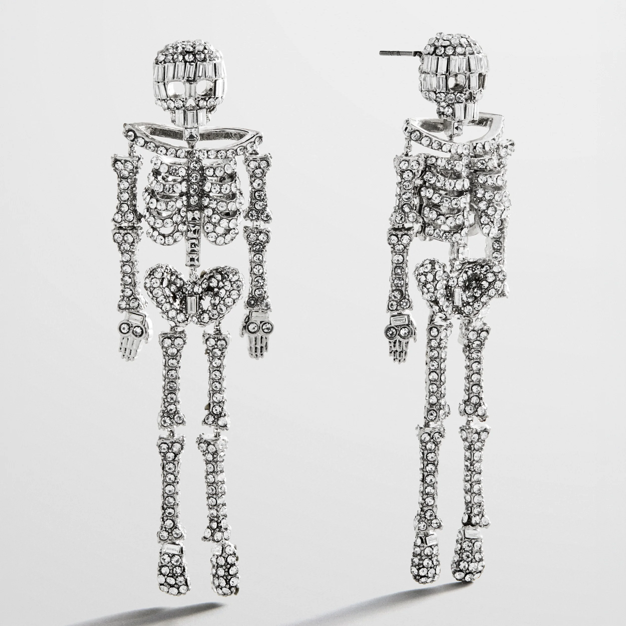 Drop Dead Hottie Earrings - Silver