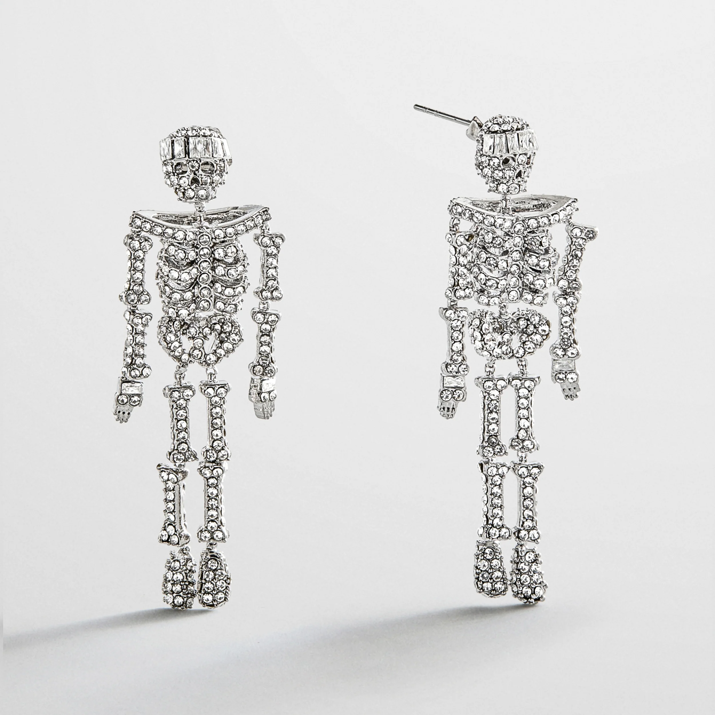 Drop Dead Hottie Earrings - Mini Silver