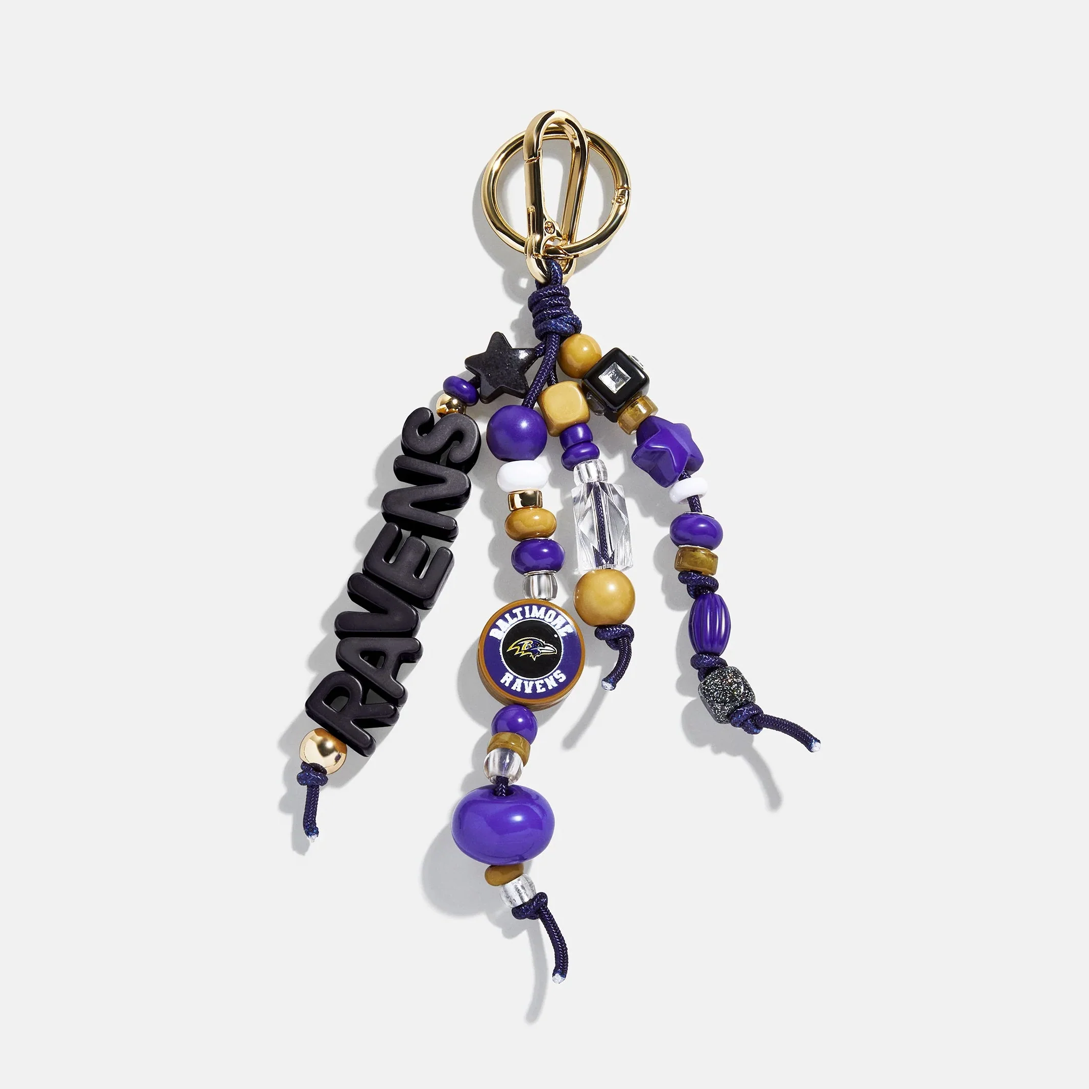 NFL Beaded Bag Charm - Baltimore Ravens