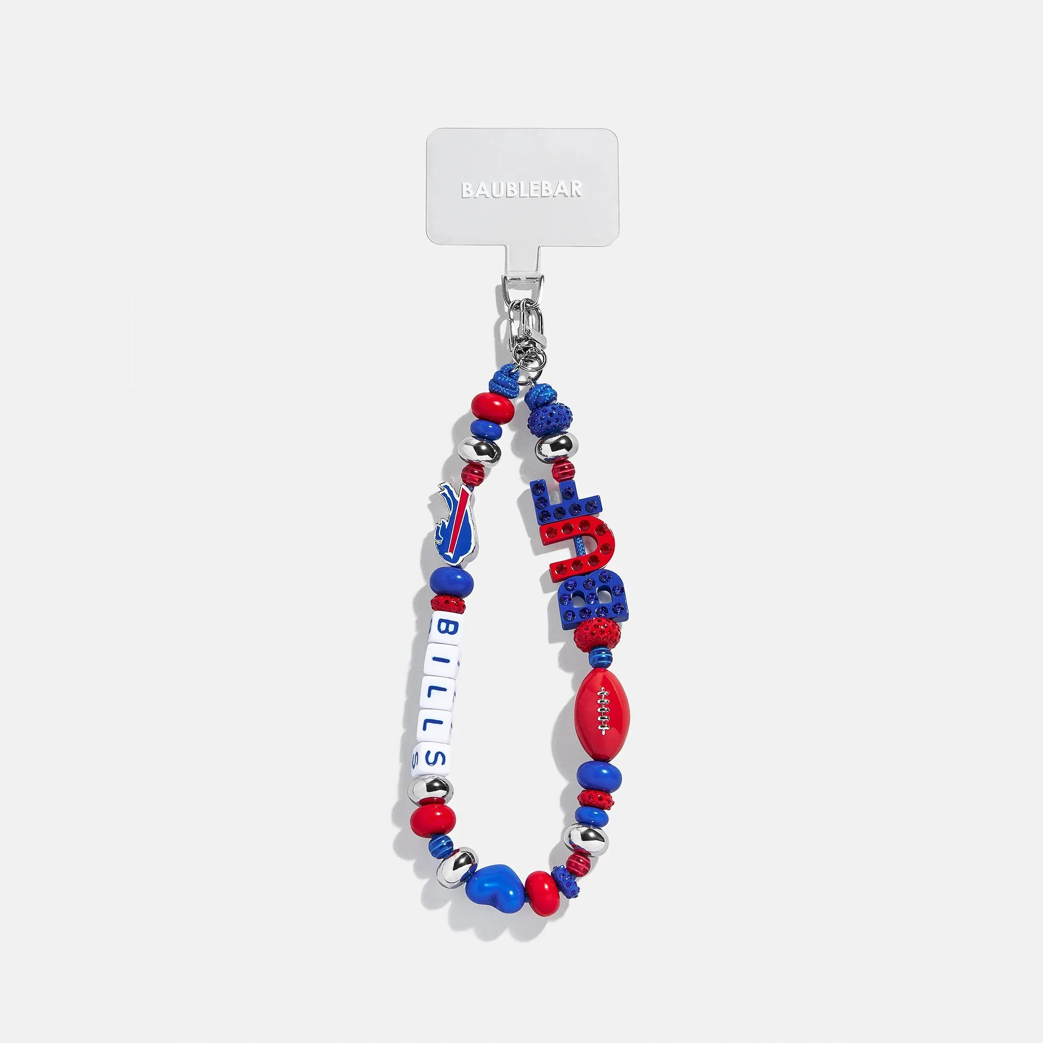 NFL Beaded Phone Charm - Buffalo Bills