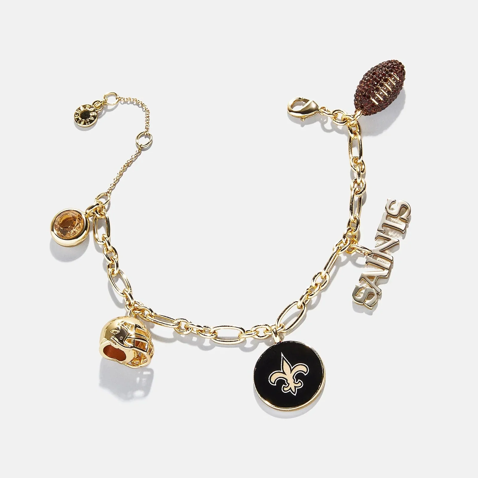 NFL Charm Bracelet - New Orleans Saints