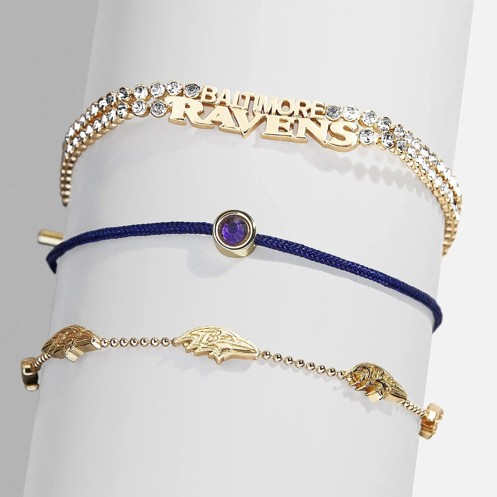 NFL Bracelet Set - Baltimore Ravens