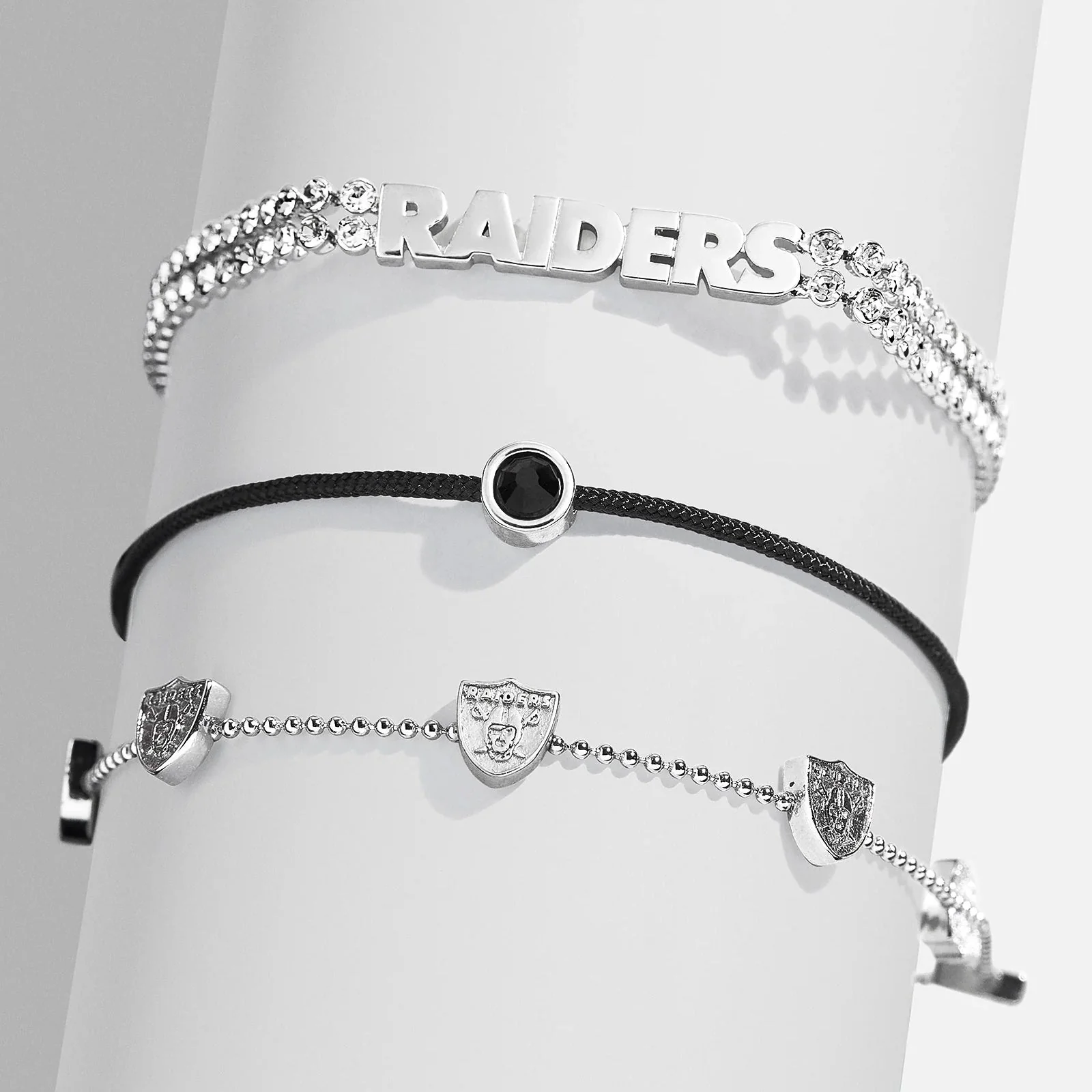 NFL Bracelet Set - Las Vegas Raiders