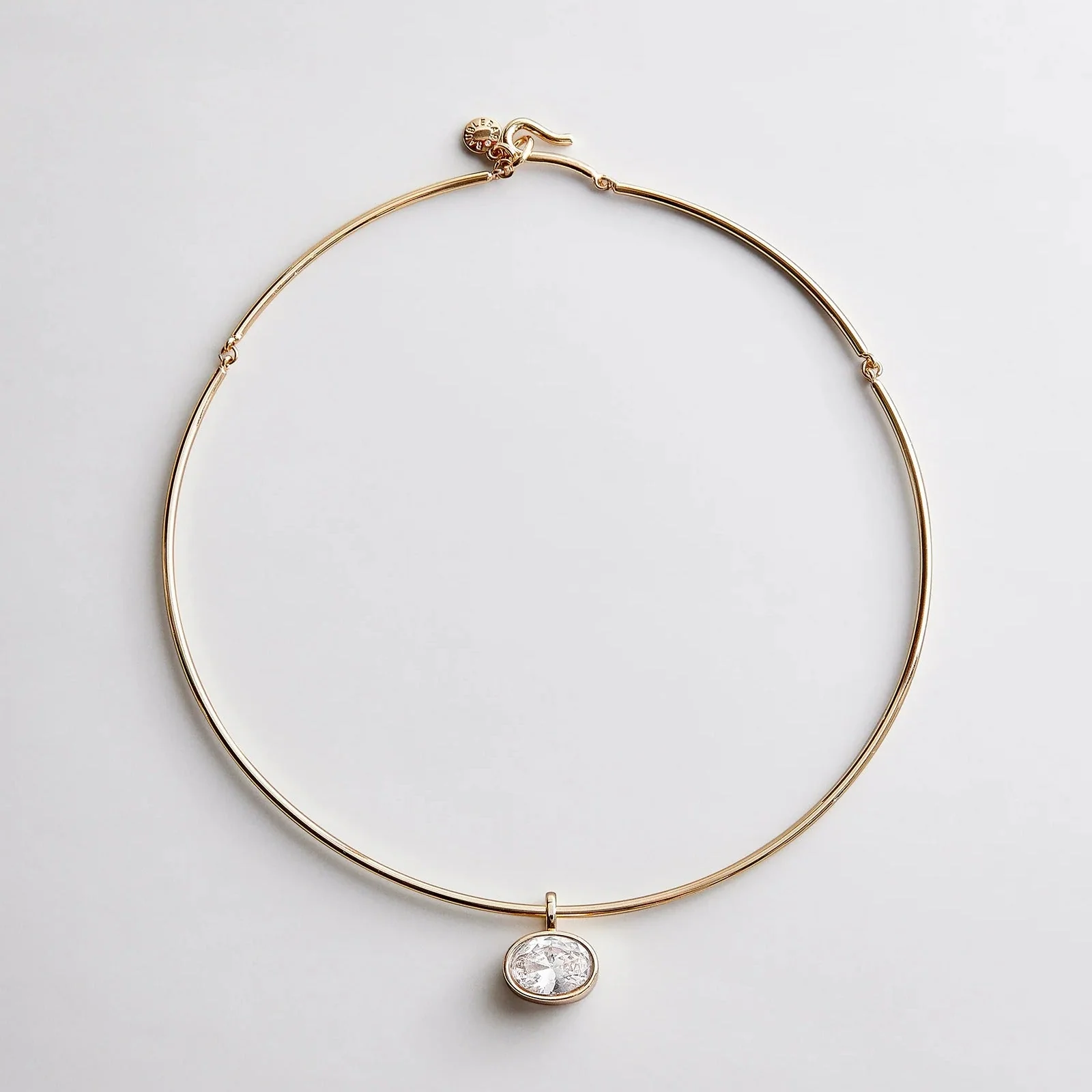 Lexi Crystal Collar Necklace - Gold
