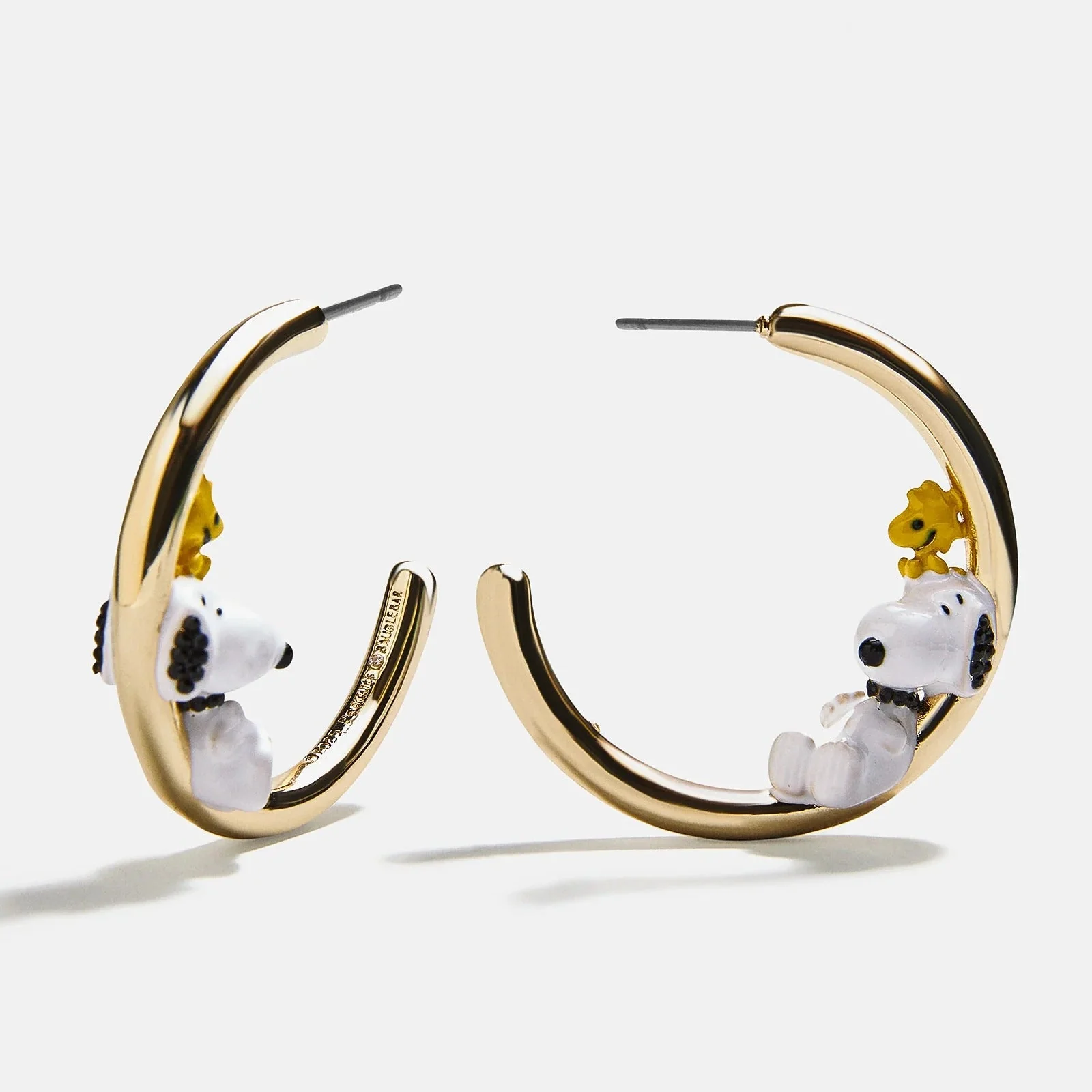 Peanuts Snoopy & Woodstock 3D Hoop Earrings - Snoopy & Woodstock