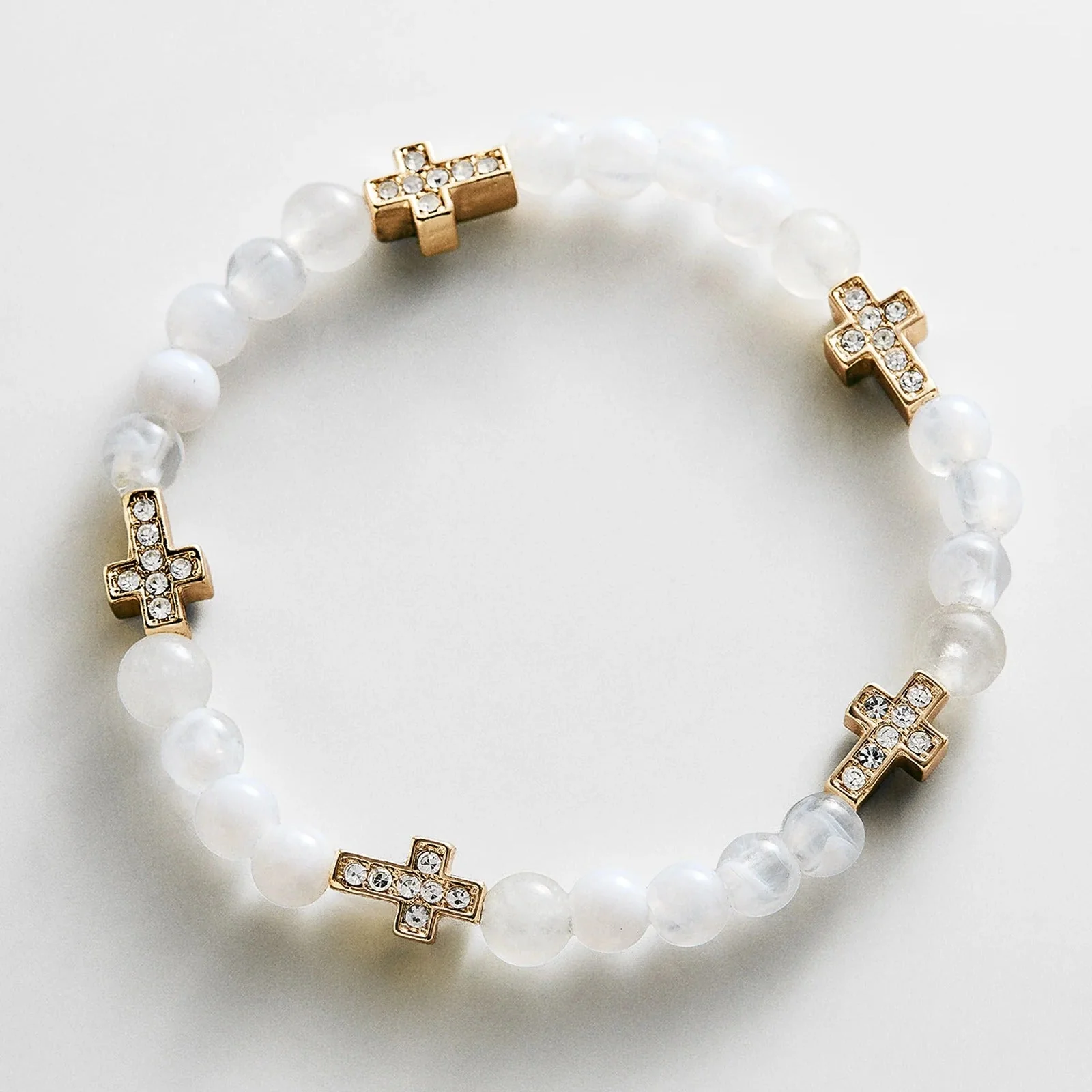 Peace of Mind Semi-Precious Bracelet - Cross
