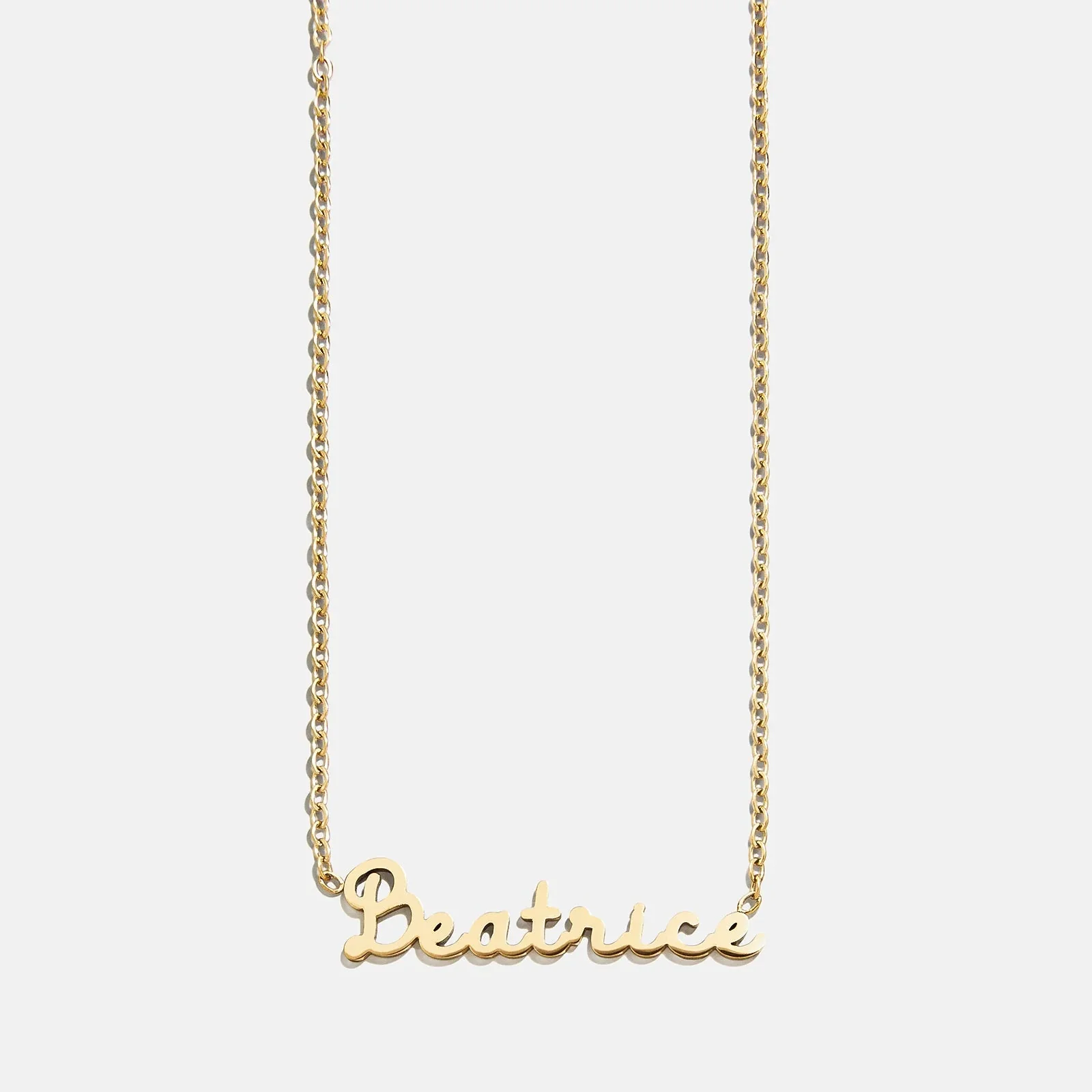 Kids' Custom Nameplate Necklace - Cursive