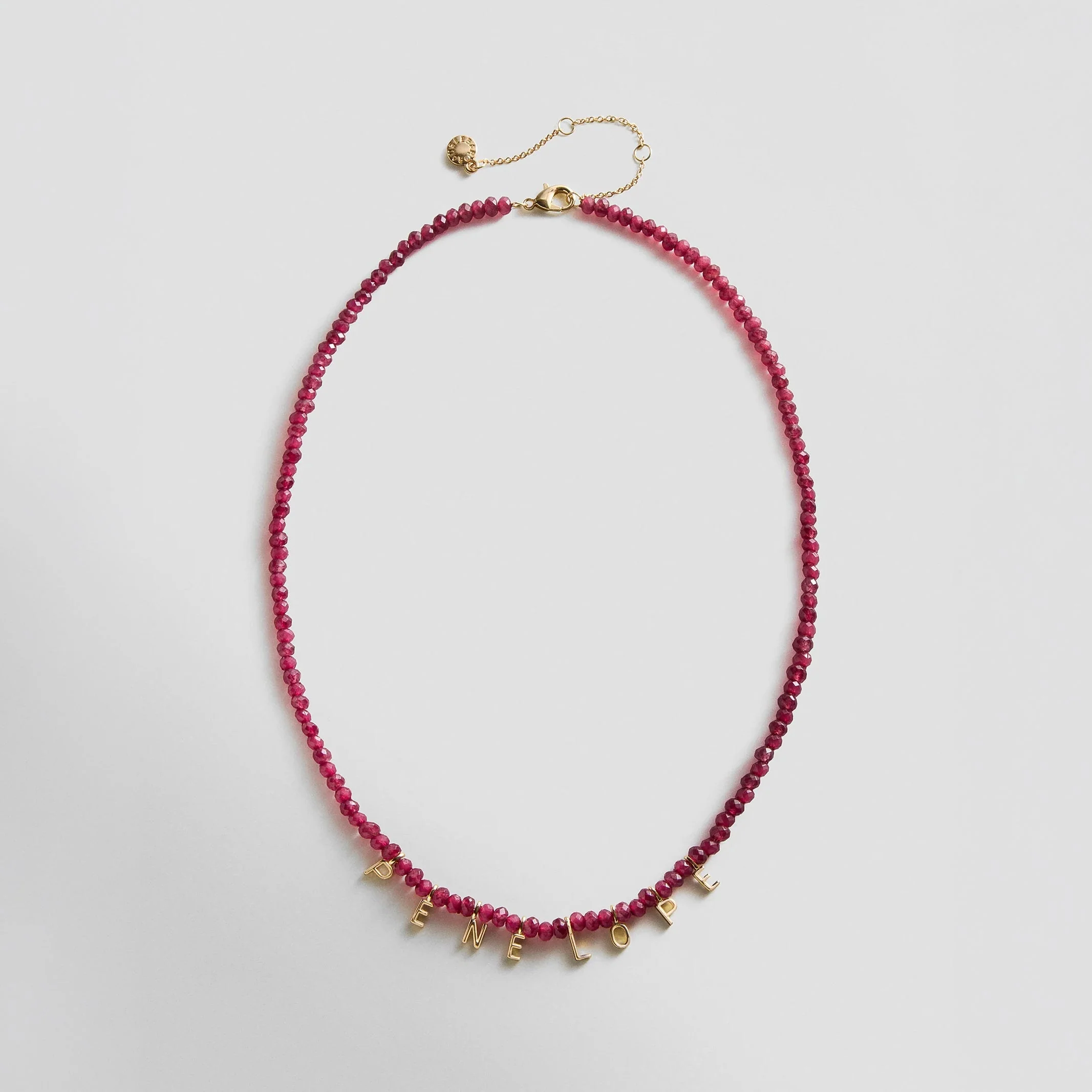 Mini Semi-Precious Custom Necklace - Red Jasper