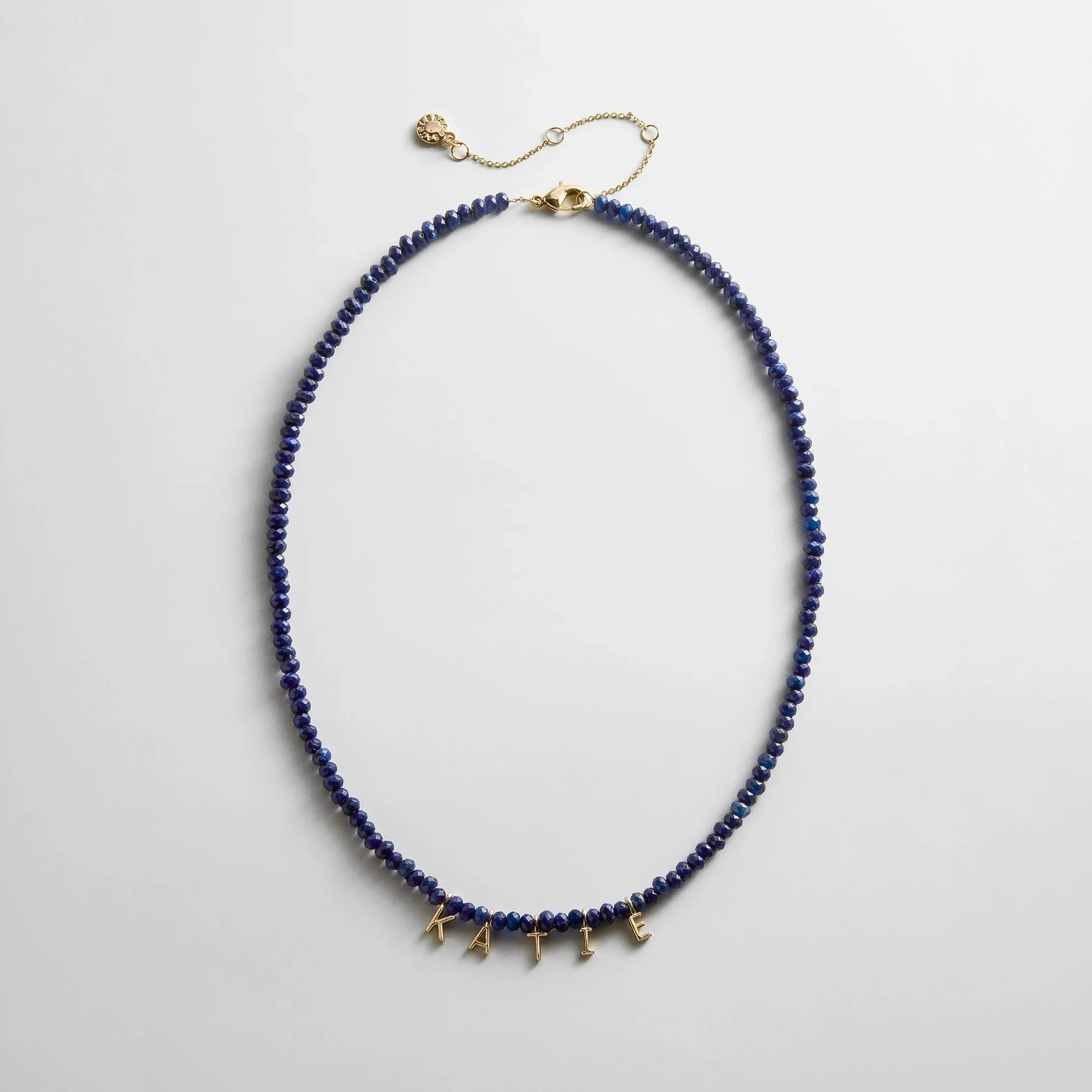 Mini Semi-Precious Custom Necklace - Lapis