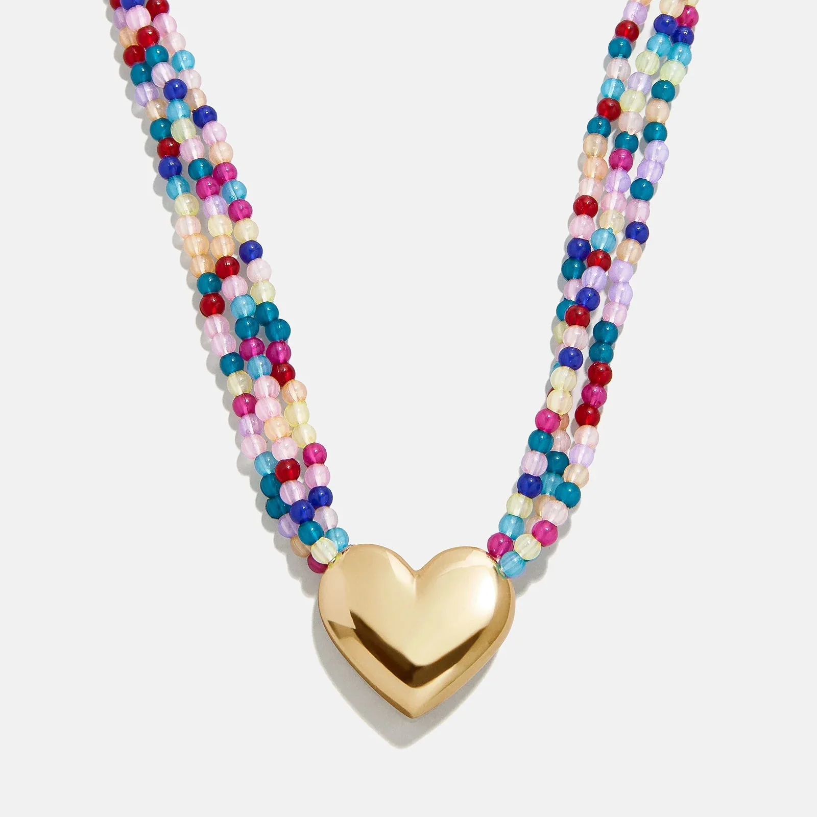 Millie Kids' Bubble Heart Necklace - Gold/Multi