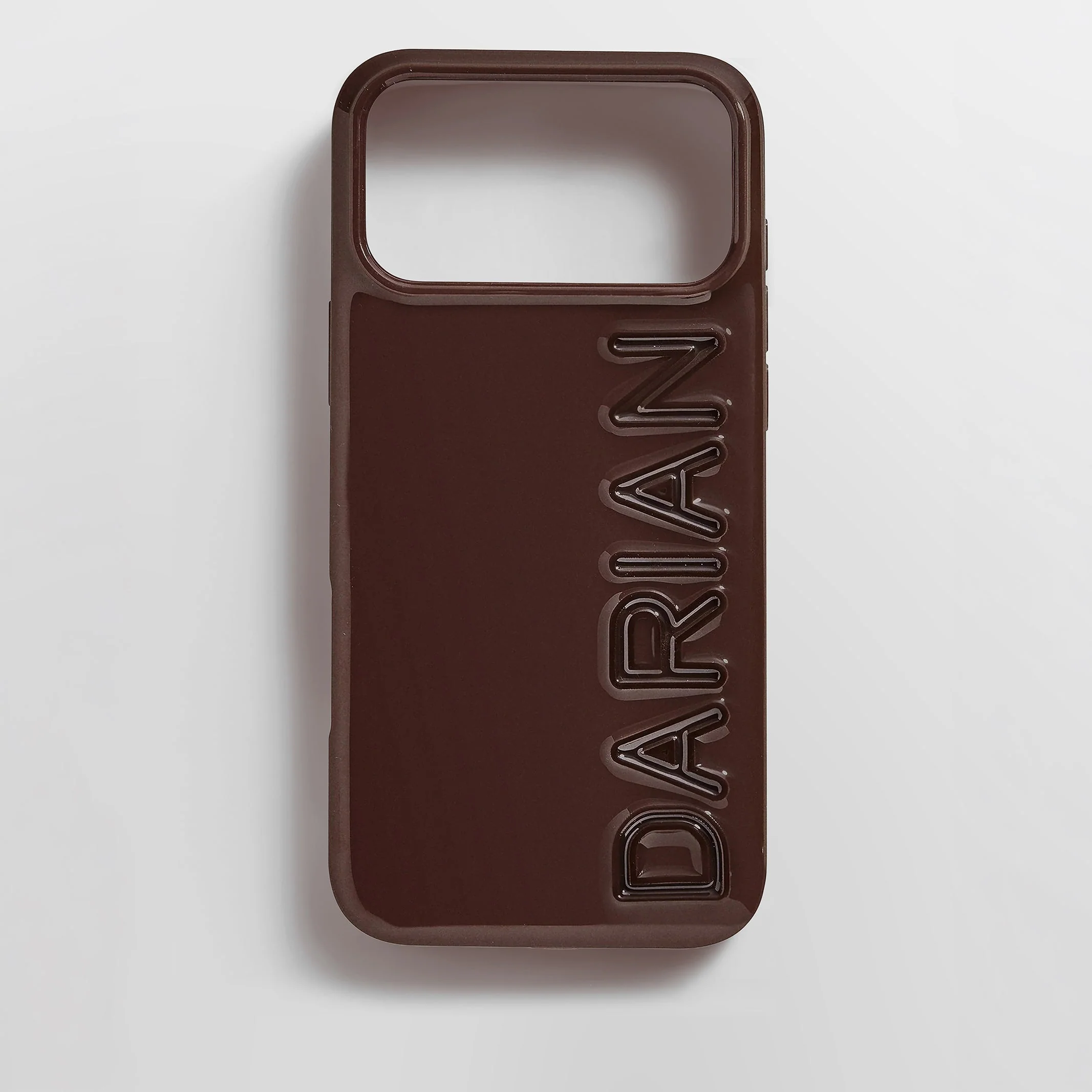 Fine Line Custom iPhone Case - Dark Brown/Dark Brown