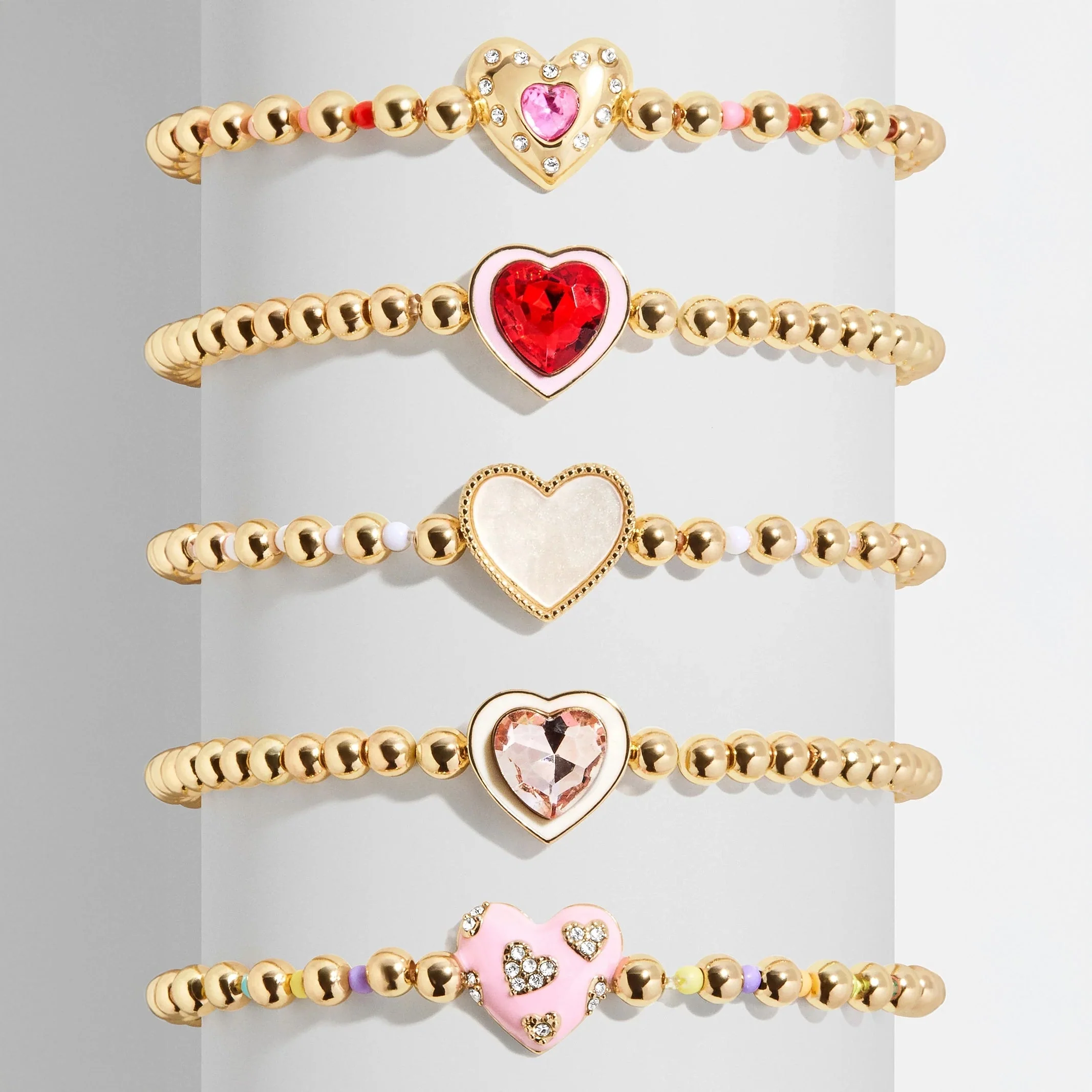 Love Stack Kids' Heart Bracelet Set - Heart
