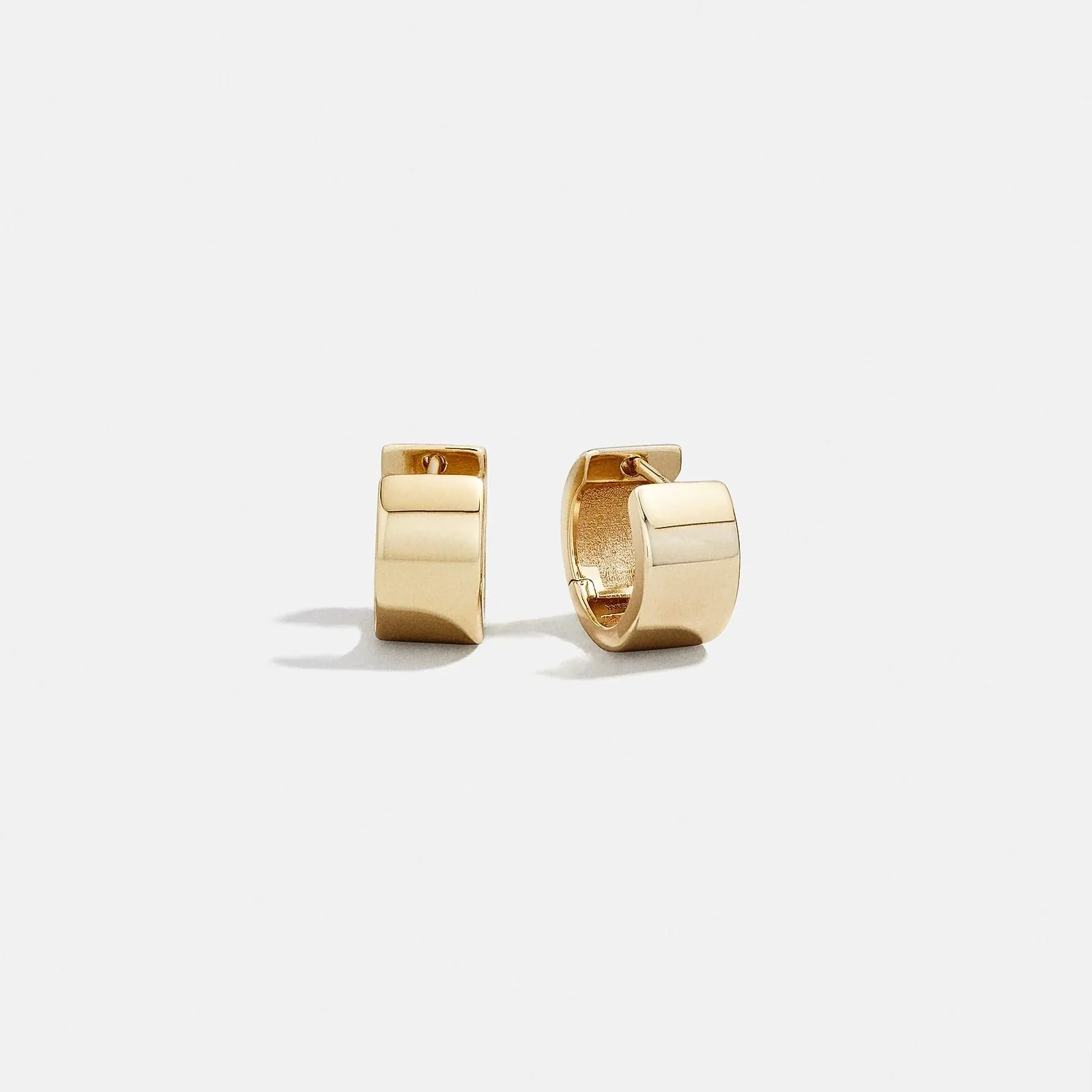 Tris 14K Gold Huggie Earrings - Gold