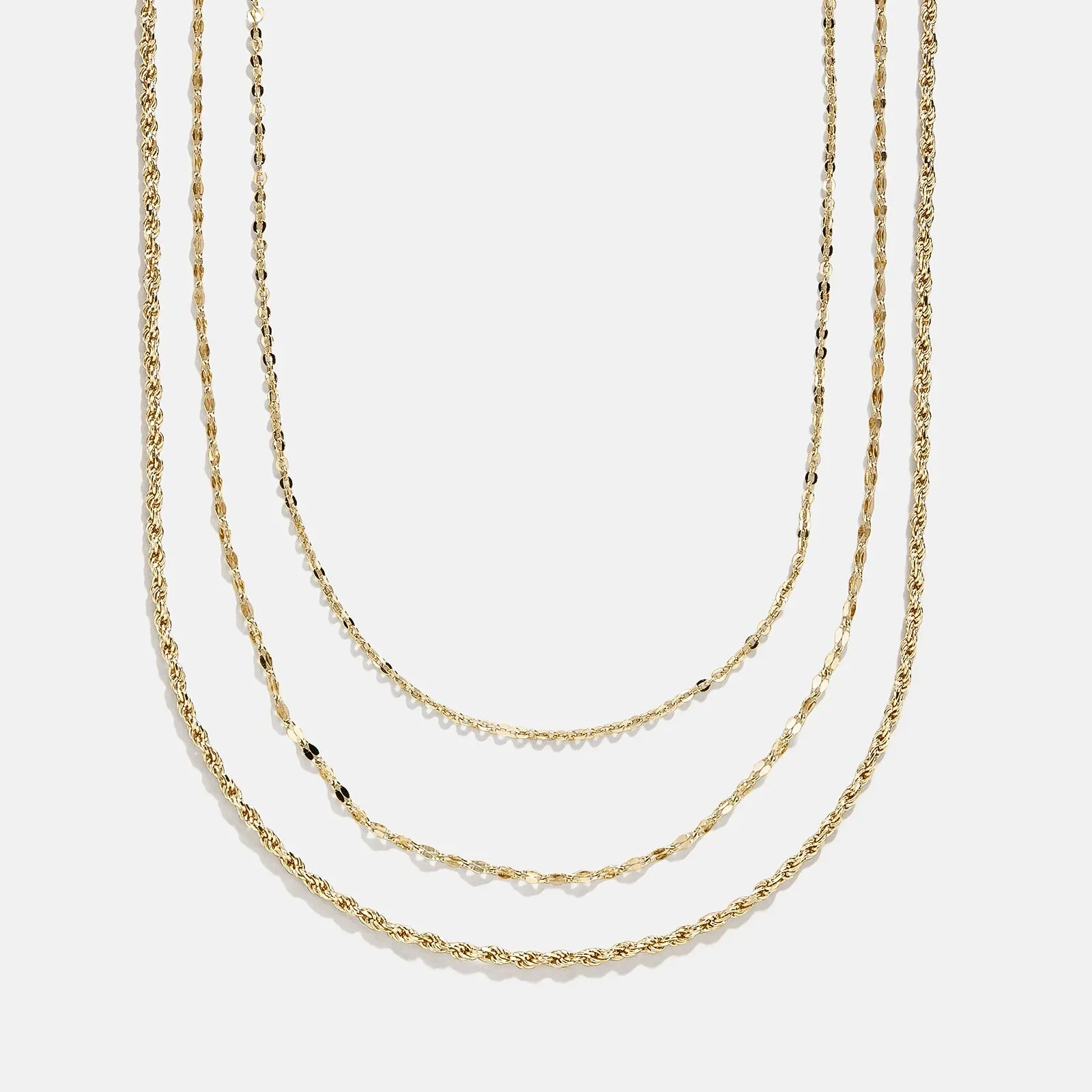 Emma 14K Gold Layered Necklace - Emma 14K Gold Layered Necklace