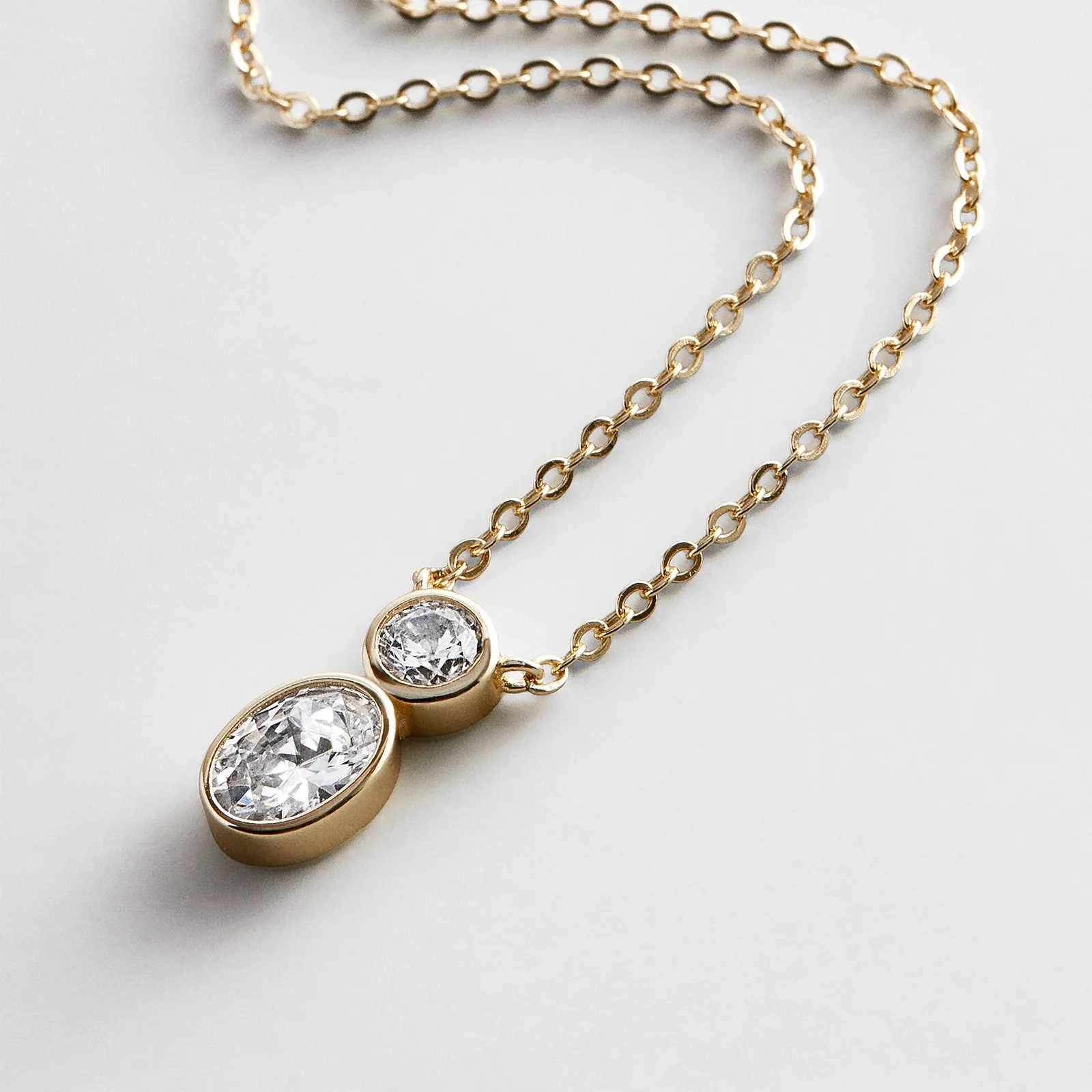 Marysol 14K Gold Necklace - Gold/Pavé
