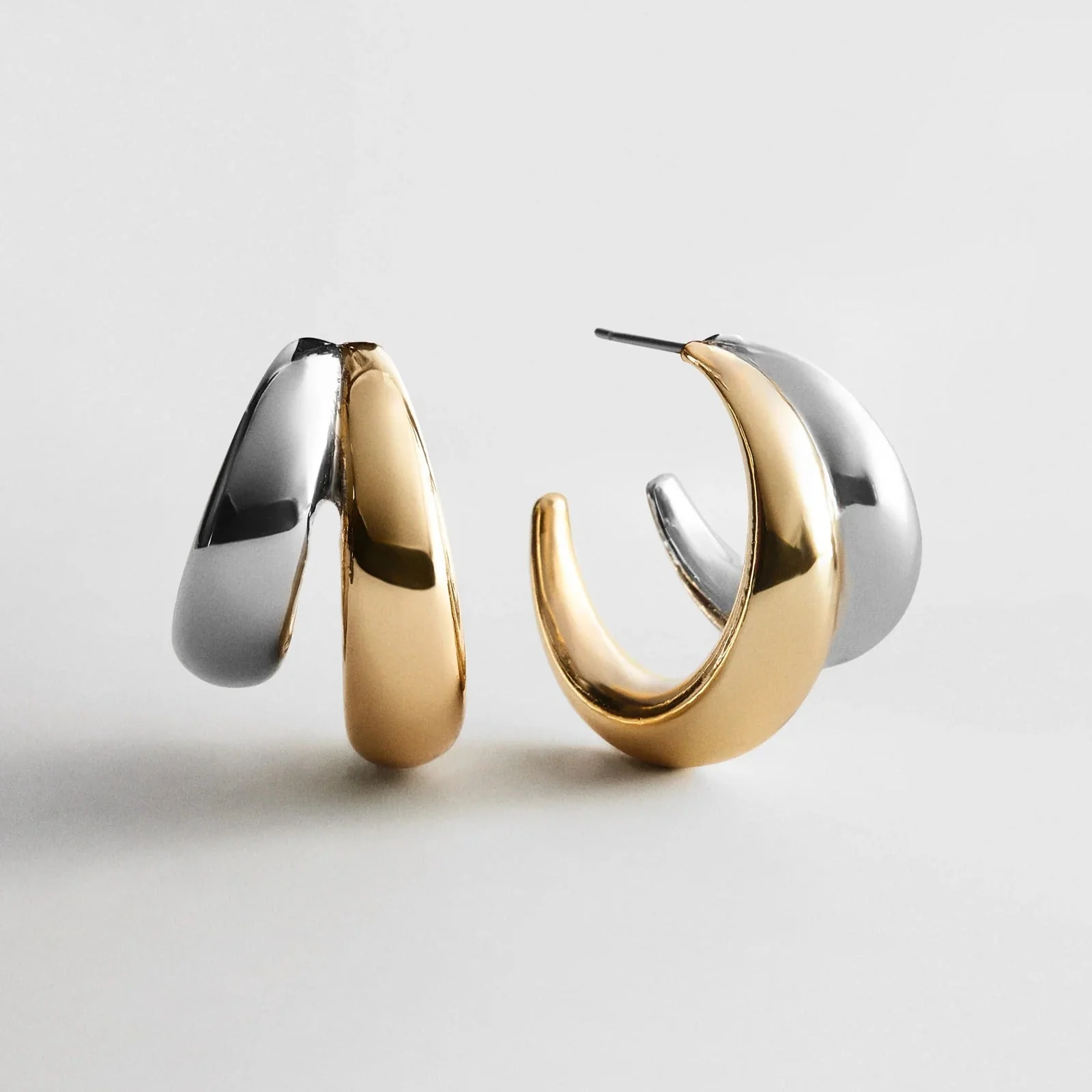 Sloane Hoop Earrings - Gold/Silver