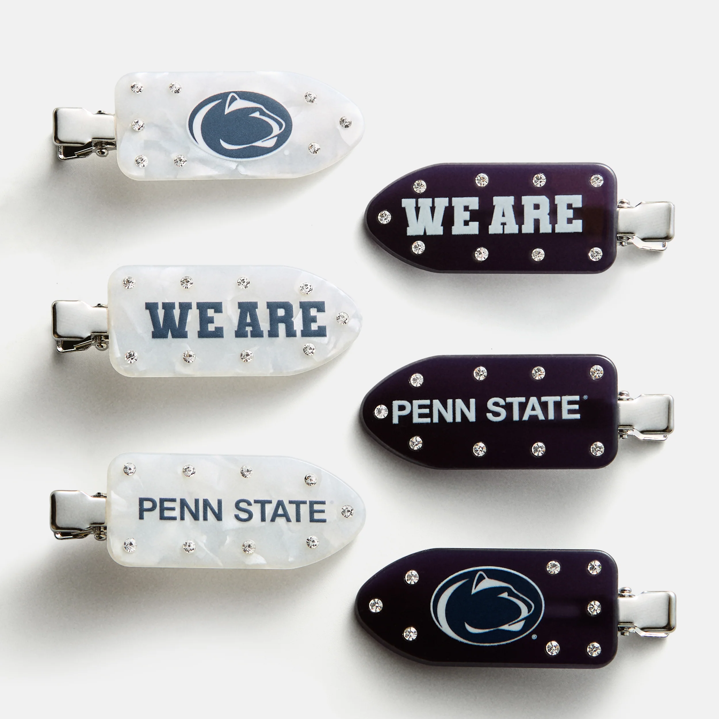 Penn State University Creaseless Hair Clip Set - Penn State University