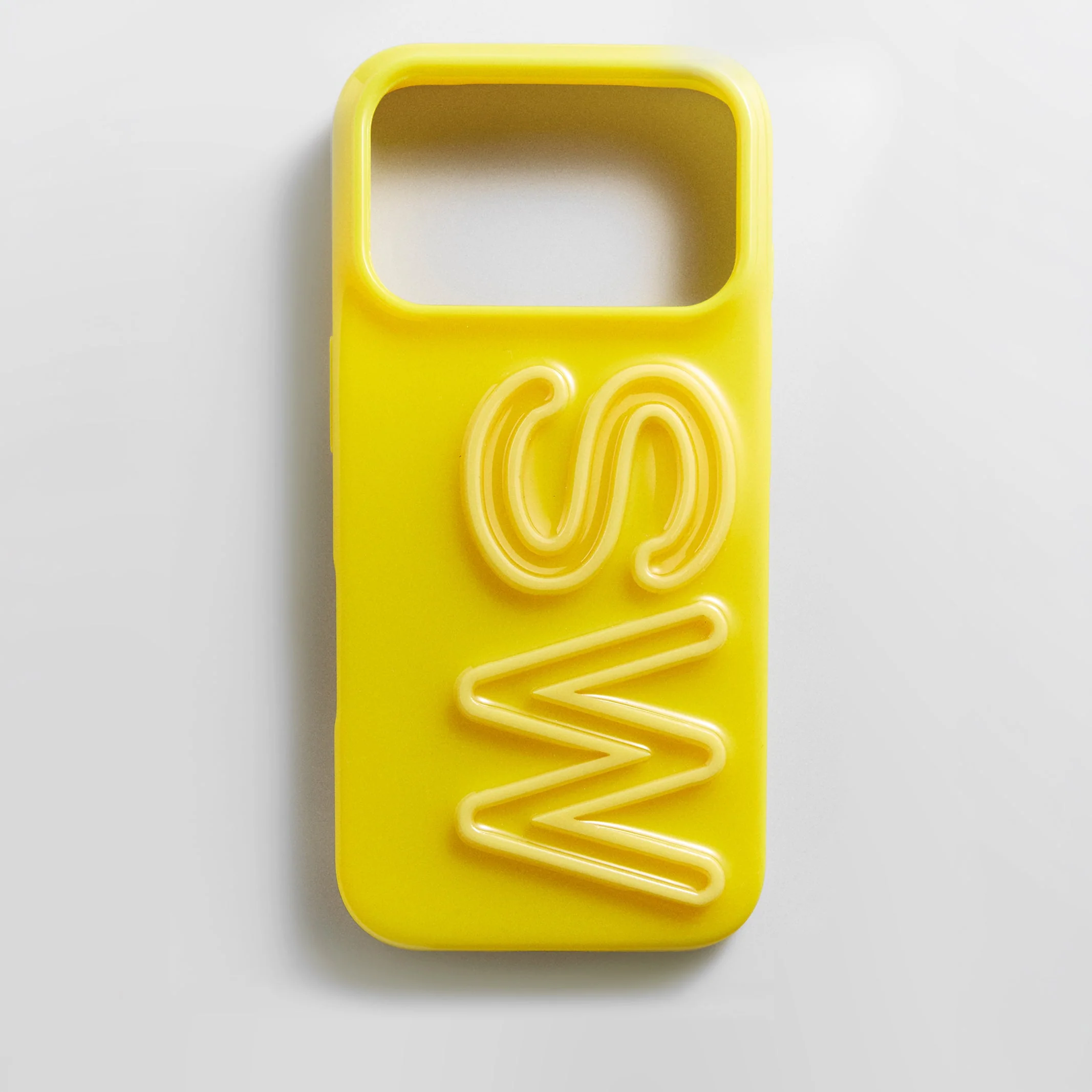 Fine Line Custom iPhone Case - Yellow/Yellow