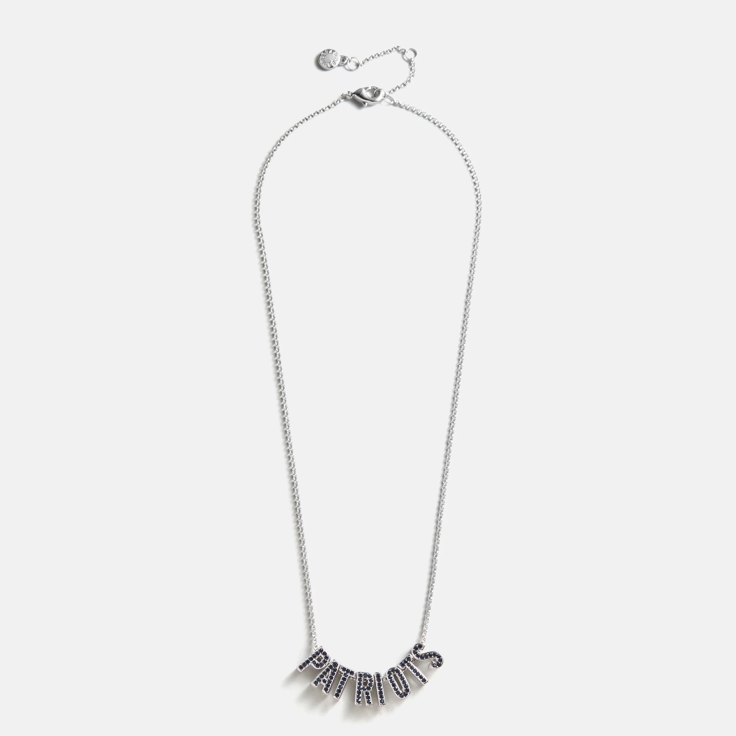 NFL Slogan Charm Necklace - New England Patriots