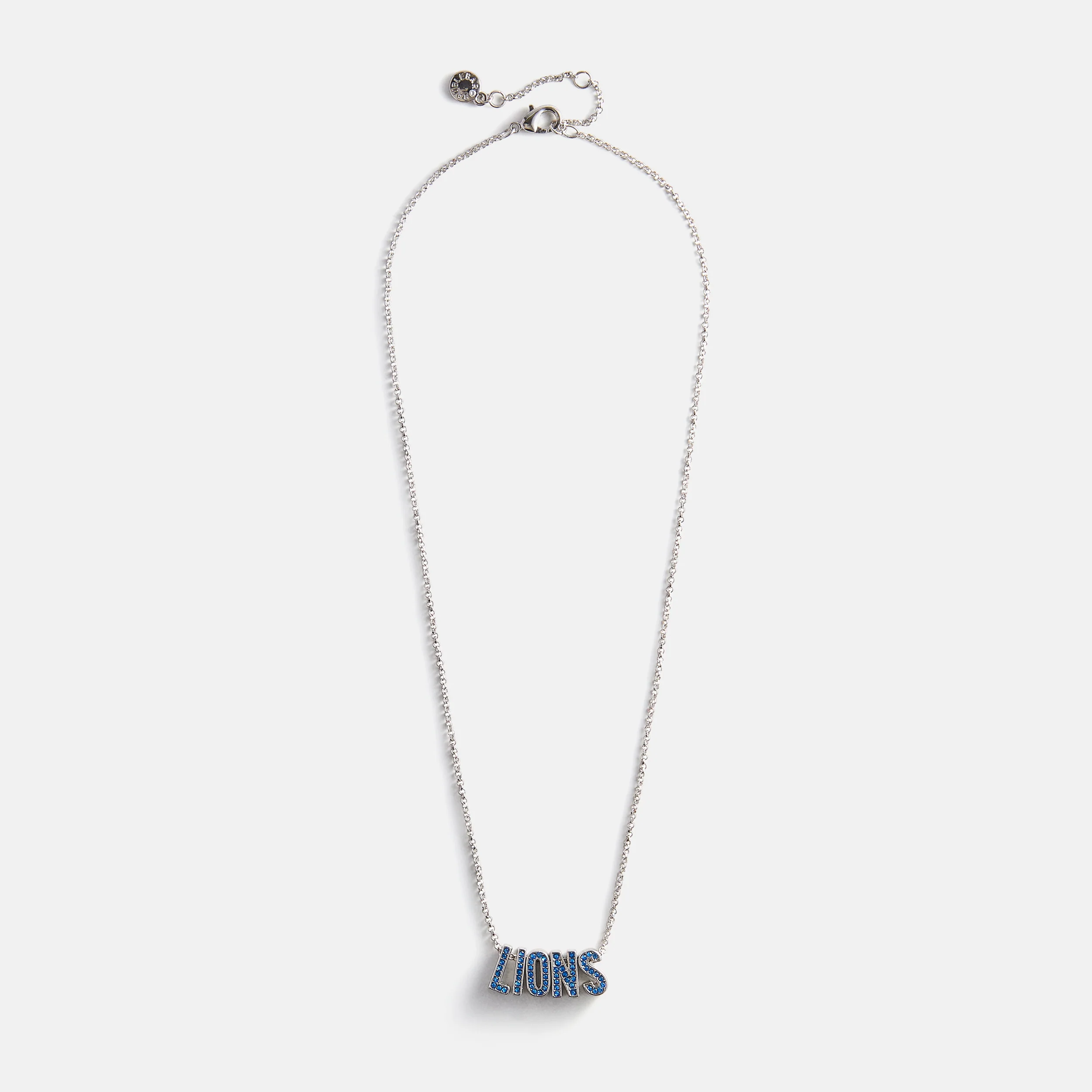 NFL Slogan Charm Necklace - Detroit Lions
