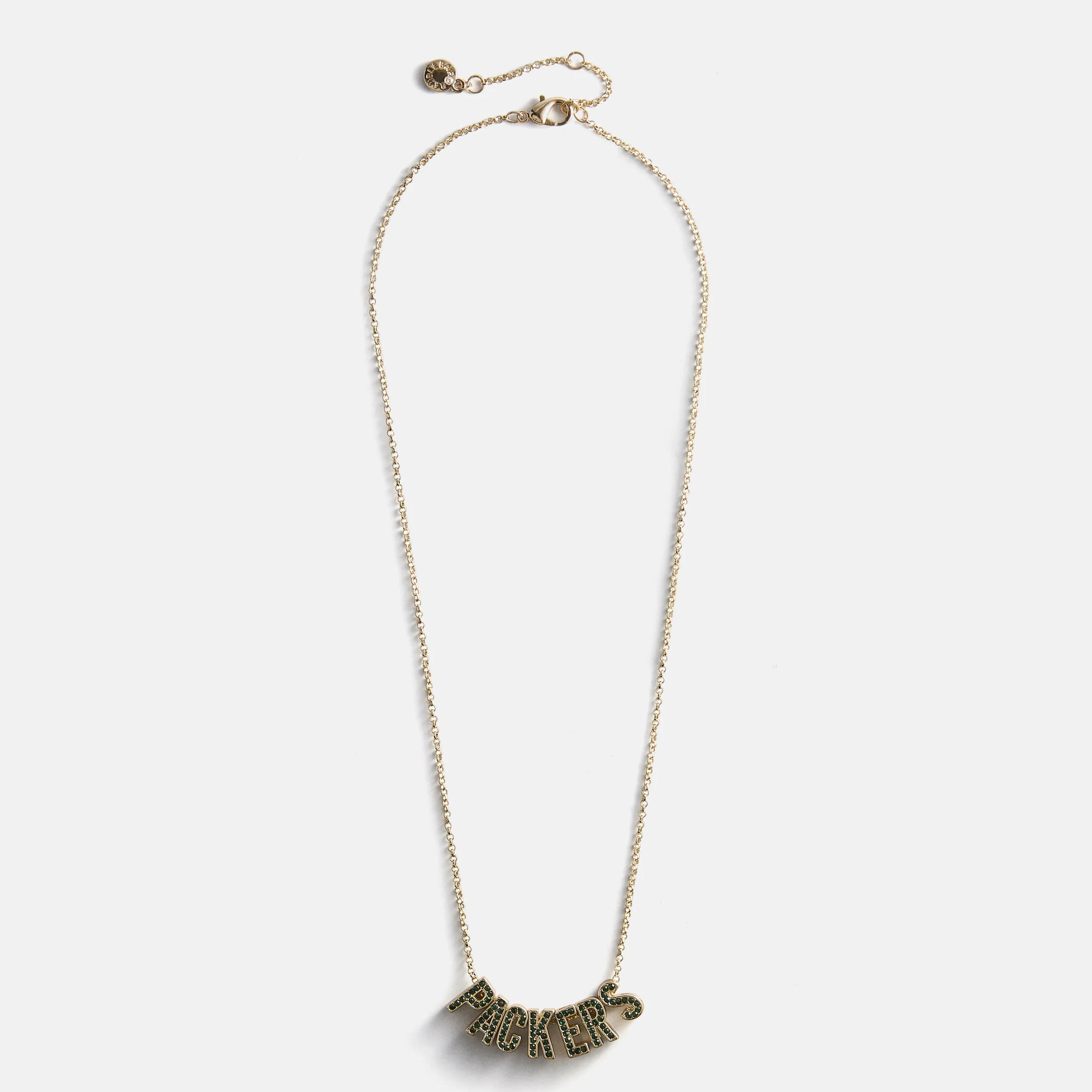 NFL Slogan Charm Necklace - Green Bay Packers