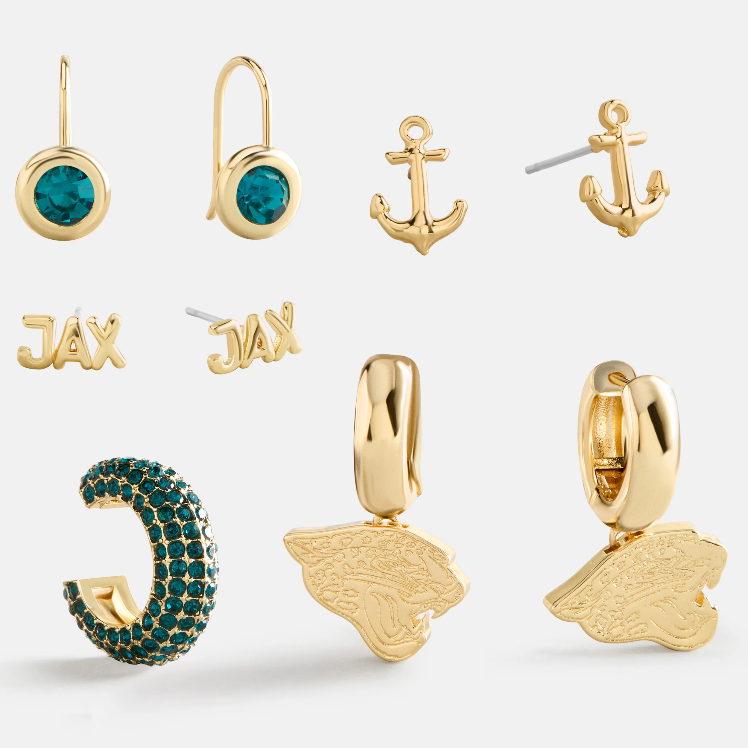 NFL Earring Stack Set - Jacksonville Jaguars