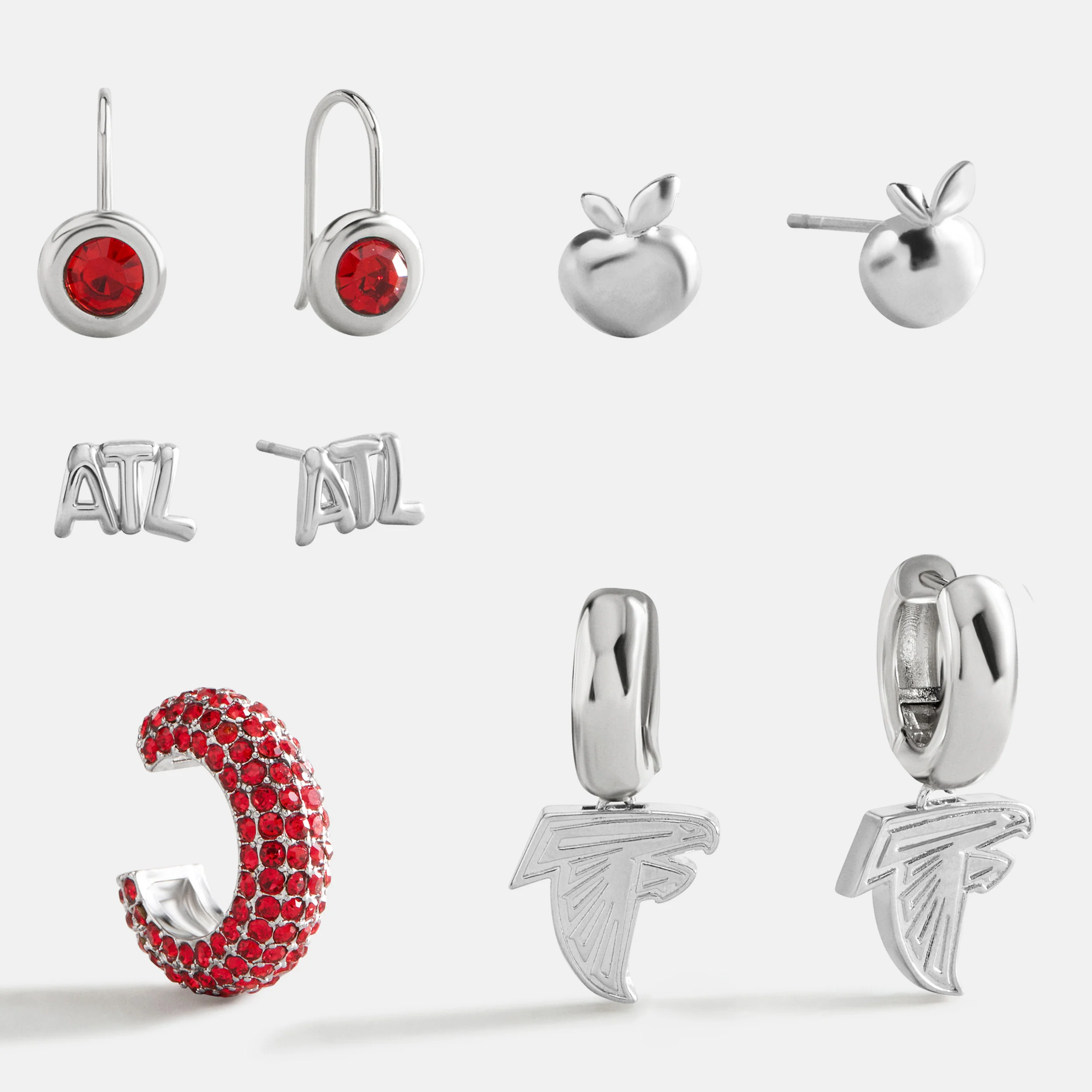 NFL Earring Stack Set - Atlanta Falcons